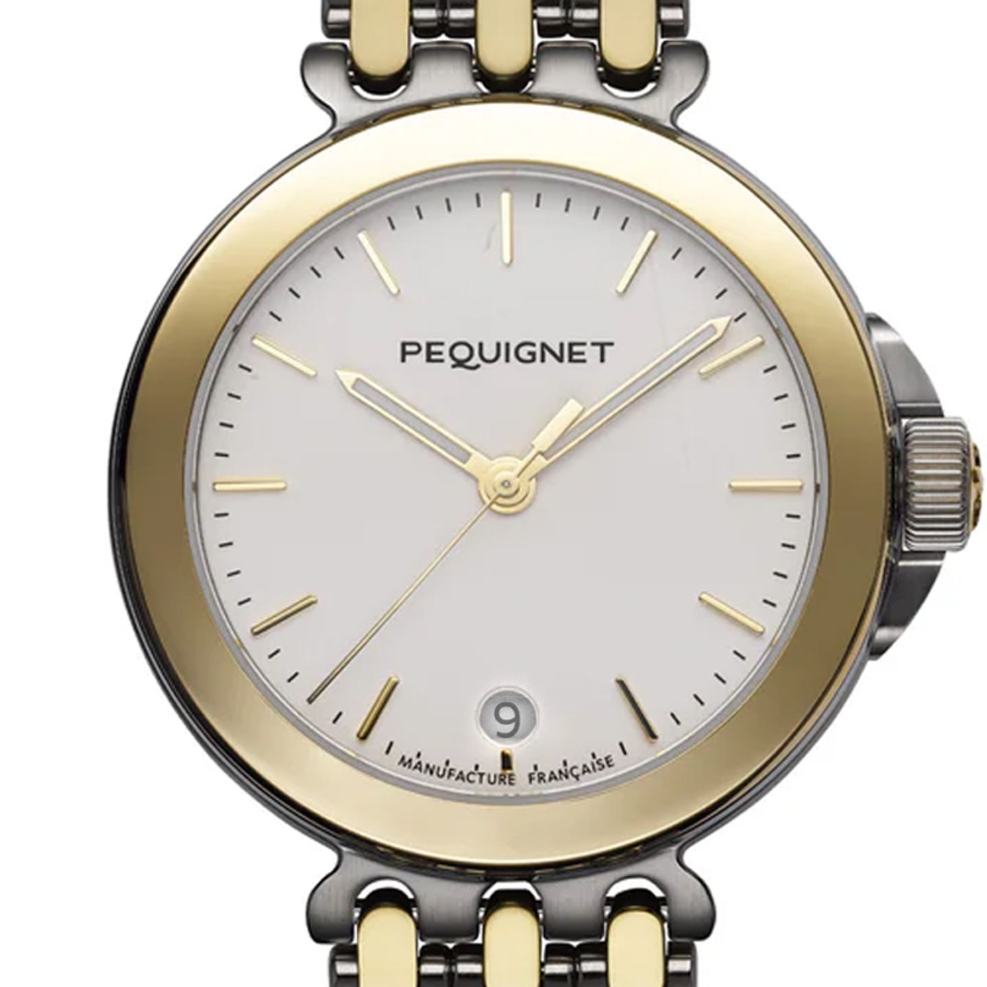 Pequignet Moorea 4241318  (Unknown (random serial)) - White dial Unknown Gold/Steel case (1/7)