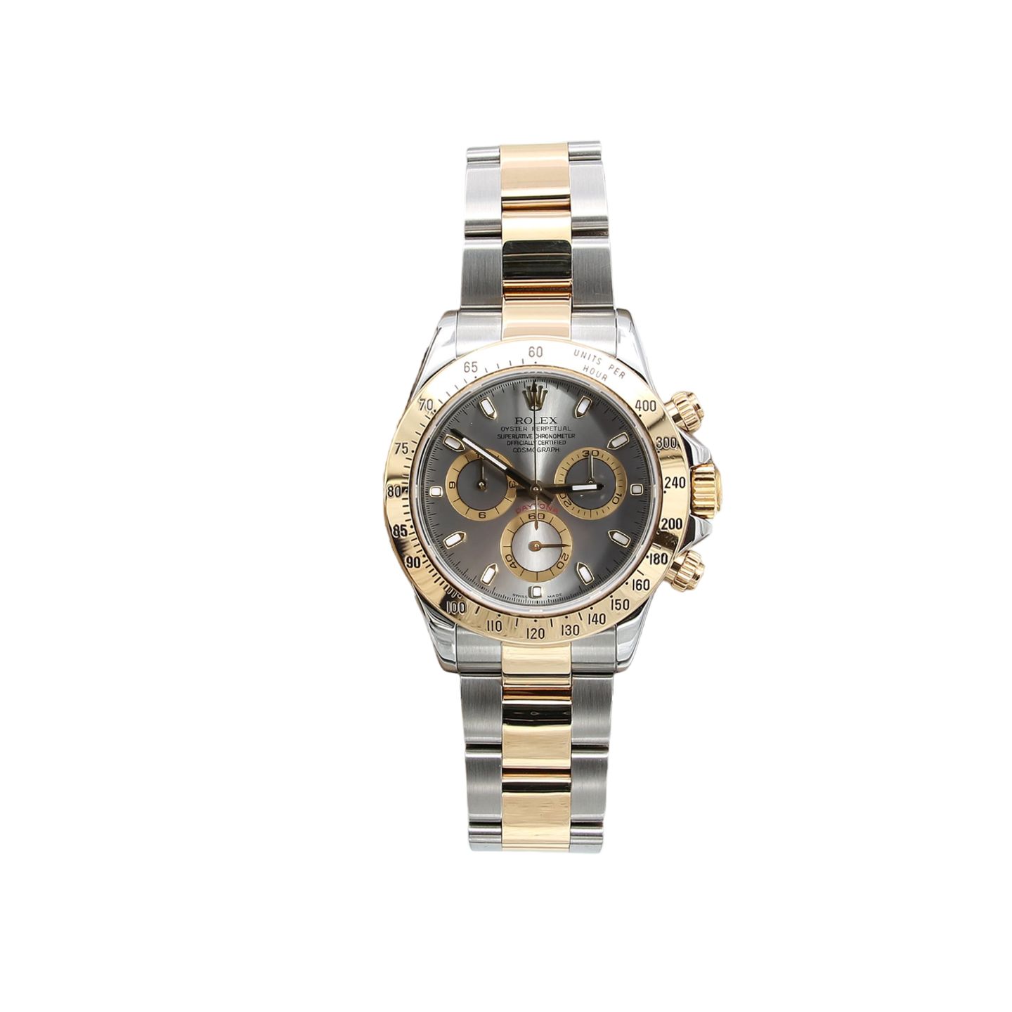 Rolex Daytona 116523 (Unknown (random serial)) - 40 mm Gold/Steel case (1/6)