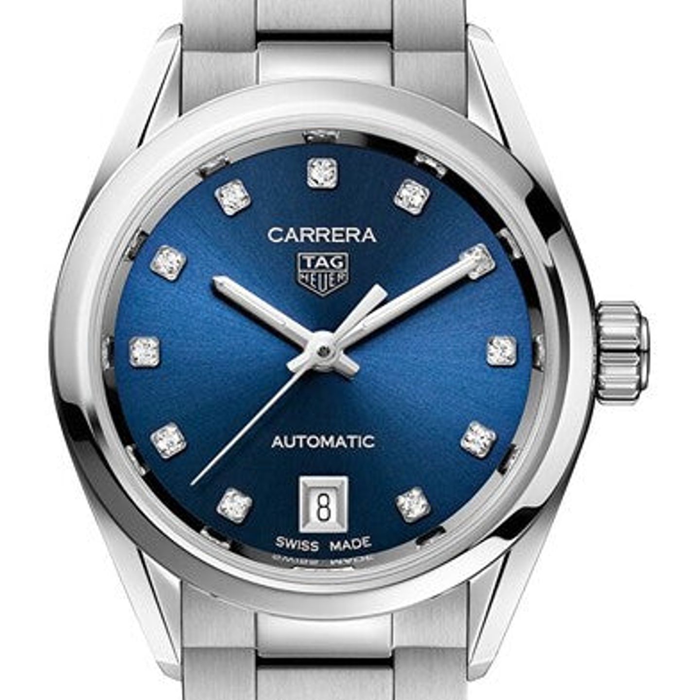 TAG Heuer Carrera Lady WBN2413.BA0621 (2026) - Blue dial 29 mm Steel case (1/1)
