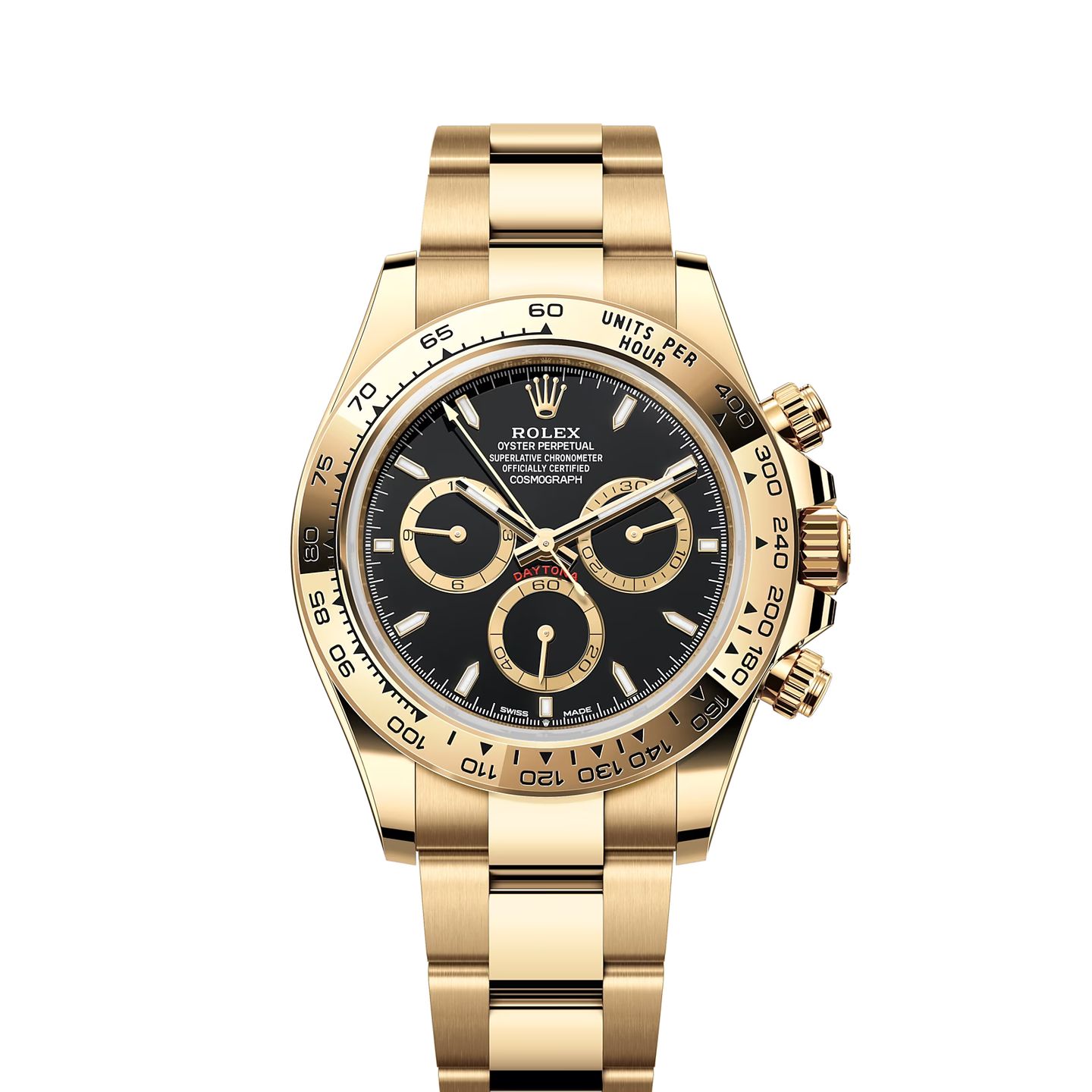 Rolex Daytona 126508 (2024) - Black dial 40 mm Yellow Gold case (1/8)