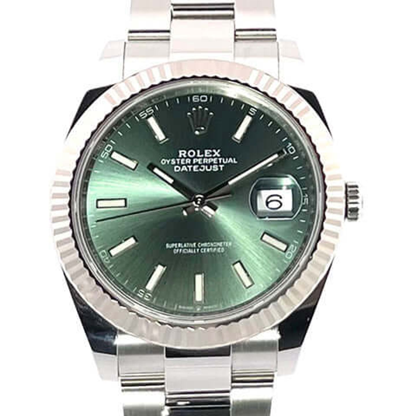 Rolex Datejust 41 126334 (2024) - Green dial 41 mm Steel case (1/8)