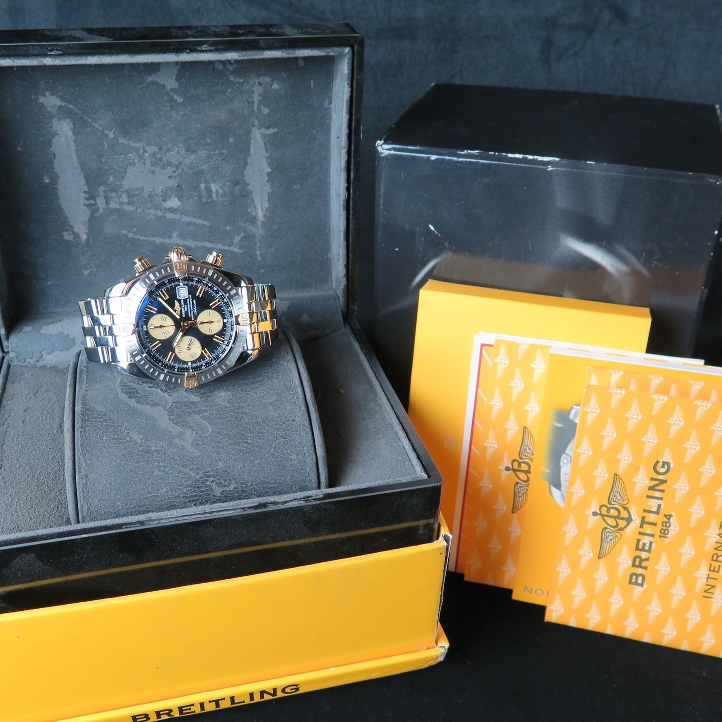 Breitling Chronomat Evolution B13356 (2007) - Zwart wijzerplaat 44mm Staal (8/8)