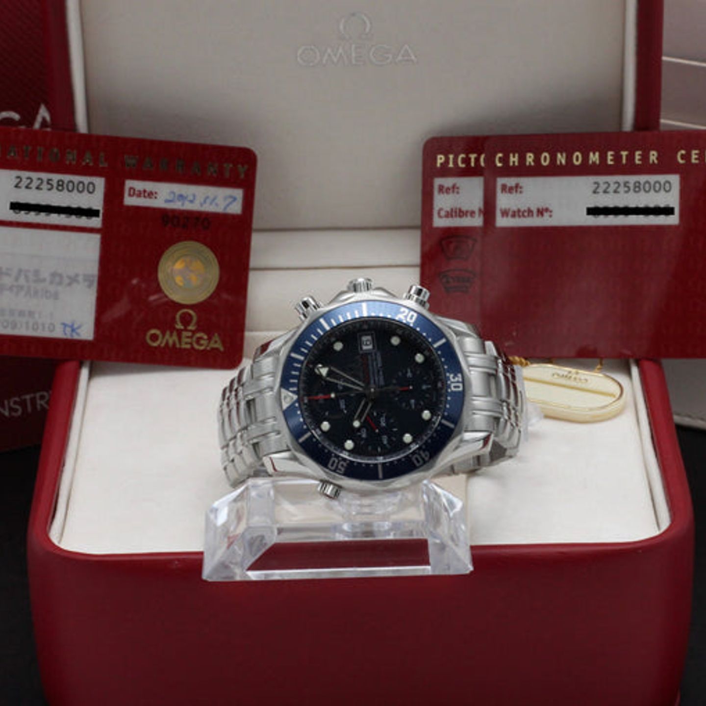 Omega Seamaster Diver 300 M 2225.80.00 (2008) - Blauw wijzerplaat 42mm Staal (3/7)