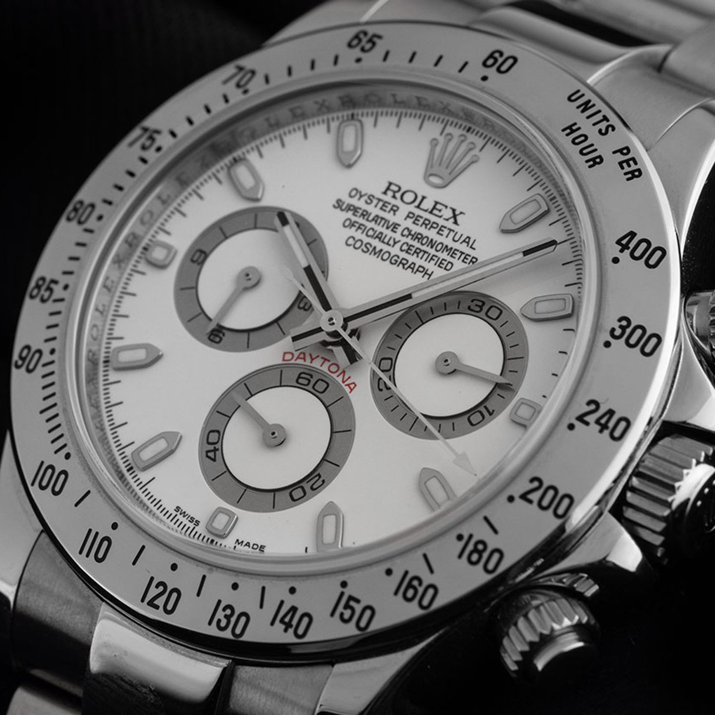 Rolex Daytona 116520 (2006) - Wit wijzerplaat 40mm Staal (3/8)