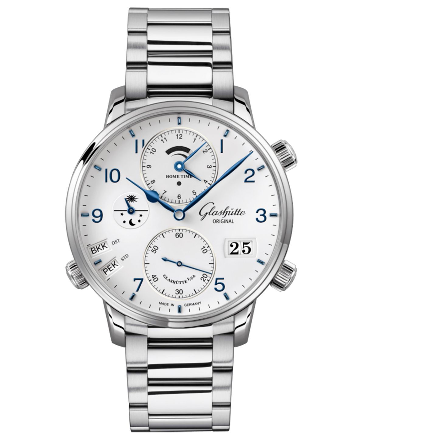 Glashütte Original Senator Cosmopolite 1-89-02-03-02-70 (2024) - White dial 44 mm Steel case (1/2)