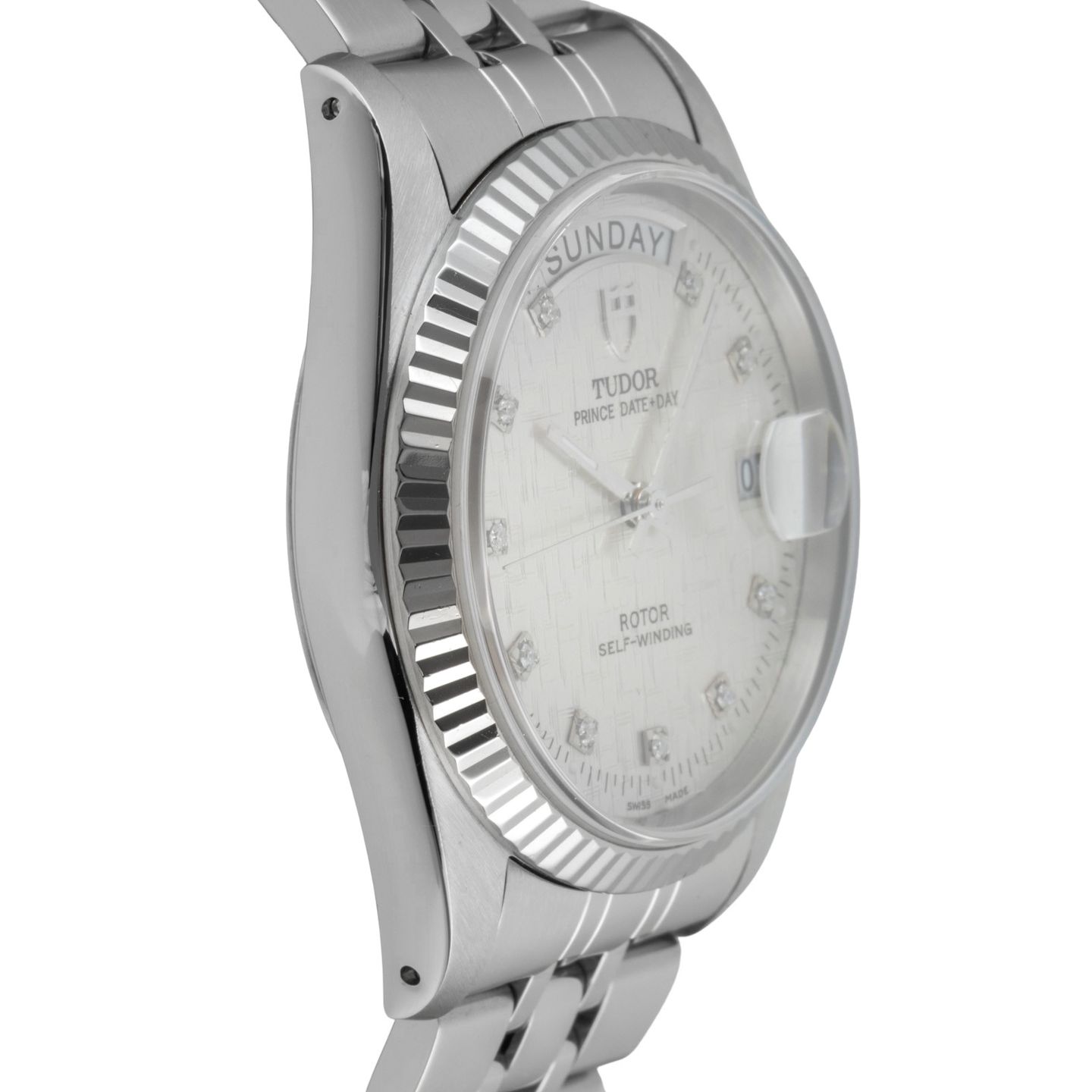 Tudor Prince Date 76214 (Unknown (random serial)) - Silver dial 36 mm Steel case (7/8)