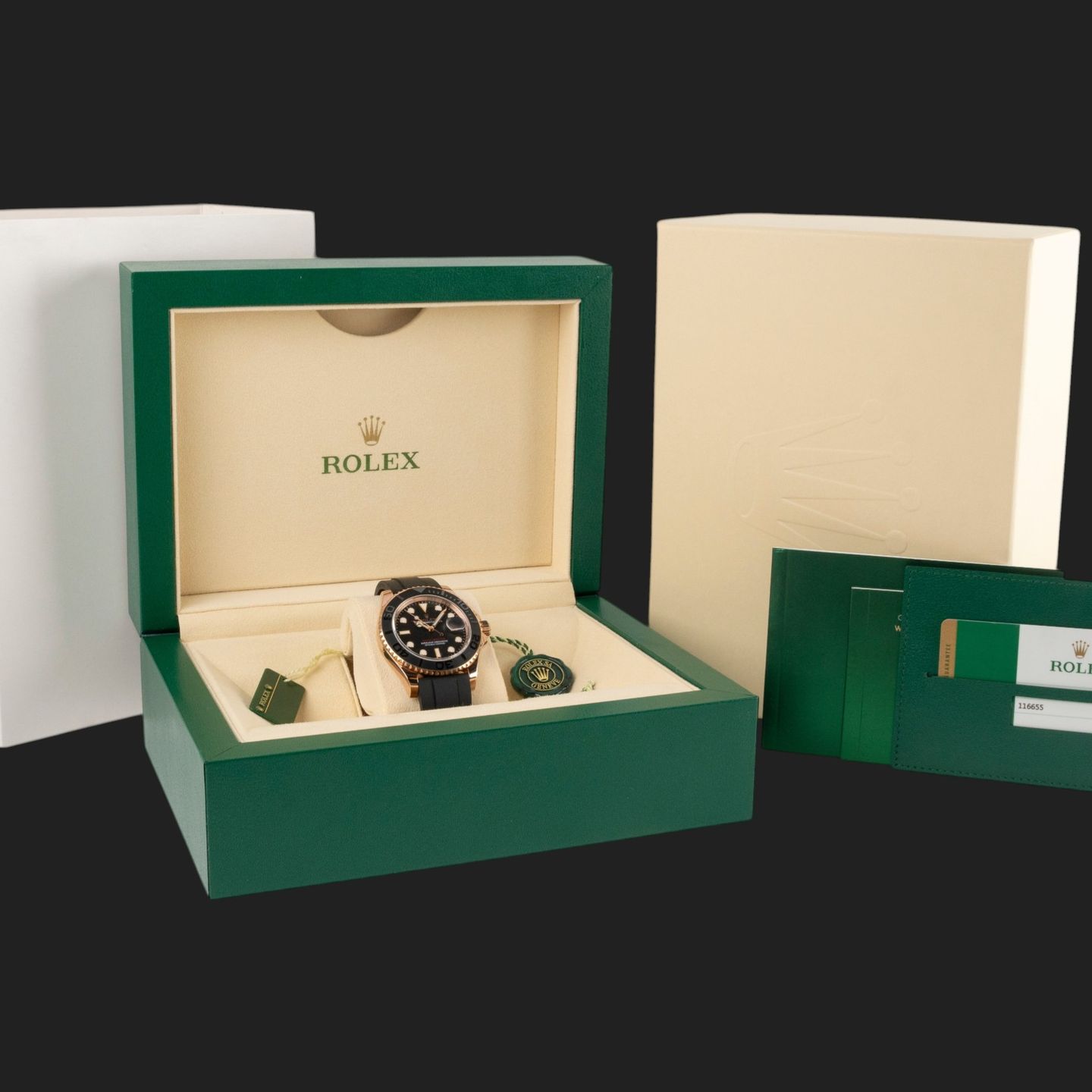 Rolex Yacht-Master 40 116655 (2016) - Black dial 40 mm Rose Gold case (8/8)