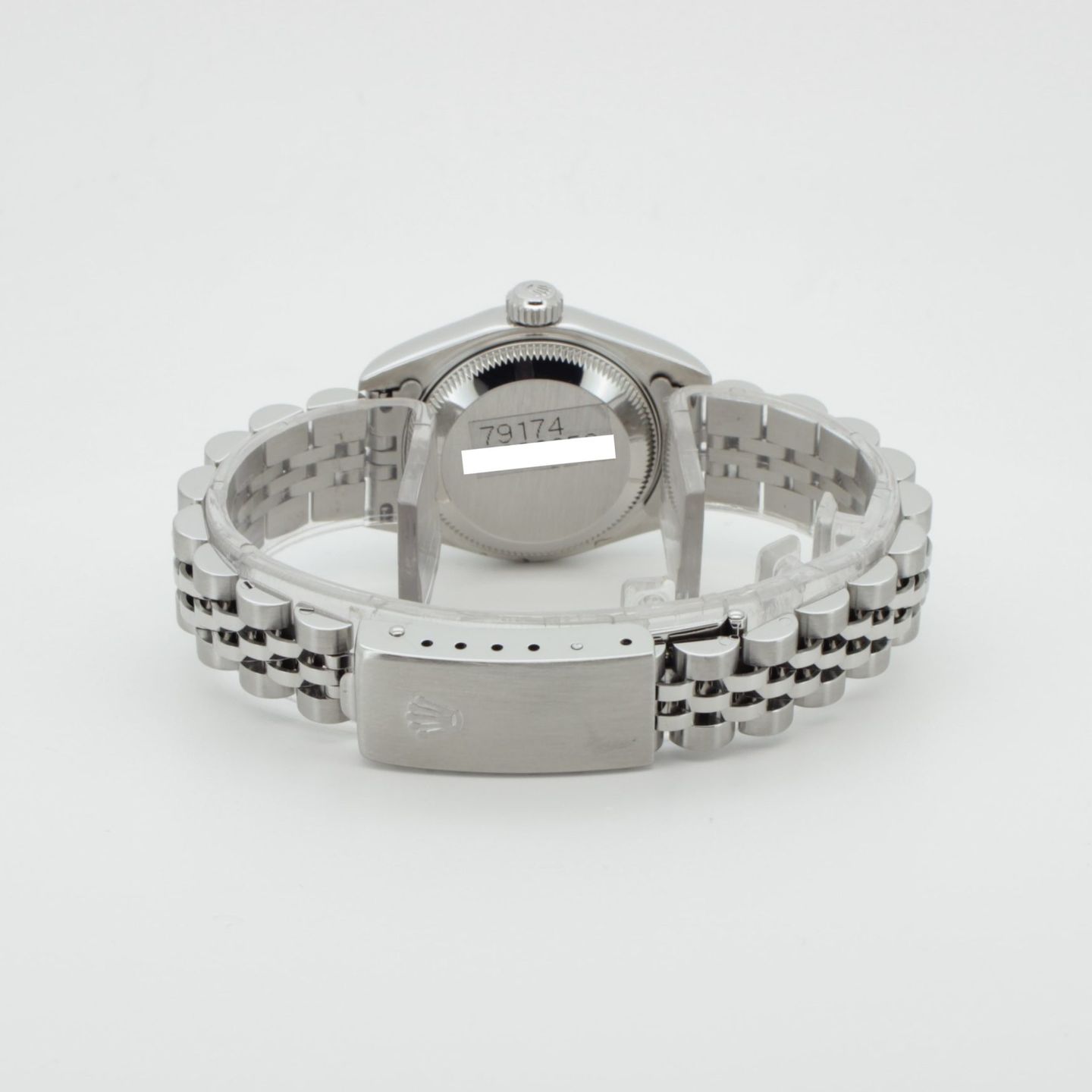 Rolex Lady-Datejust 79174 (2001) - Blauw wijzerplaat 26mm Staal (7/8)