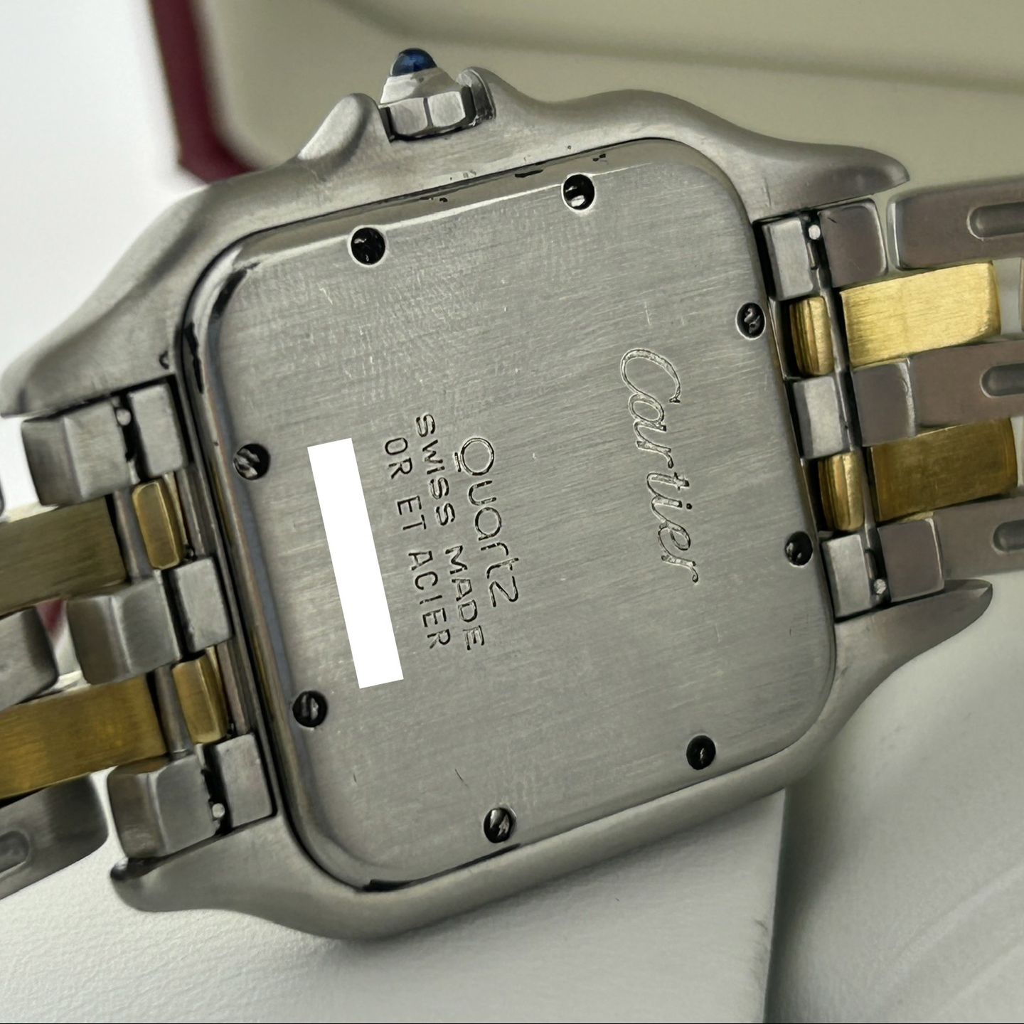 Cartier Panthère 83957 (Unknown (random serial)) - Champagne dial 29 mm Gold/Steel case (2/8)