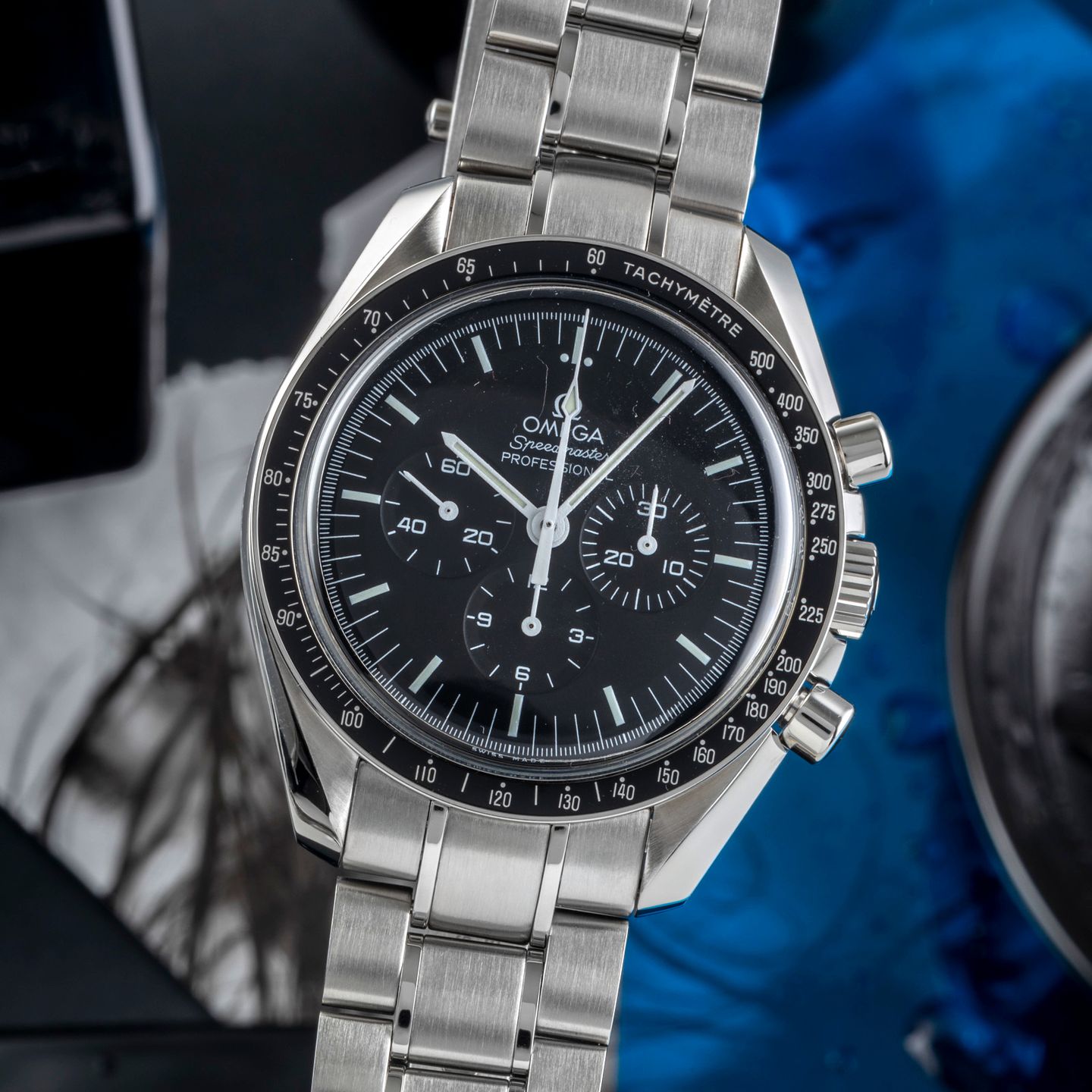 Omega Speedmaster Professional Moonwatch 311.30.42.30.01.005 (Unknown (random serial)) - Black dial 42 mm Steel case (3/8)