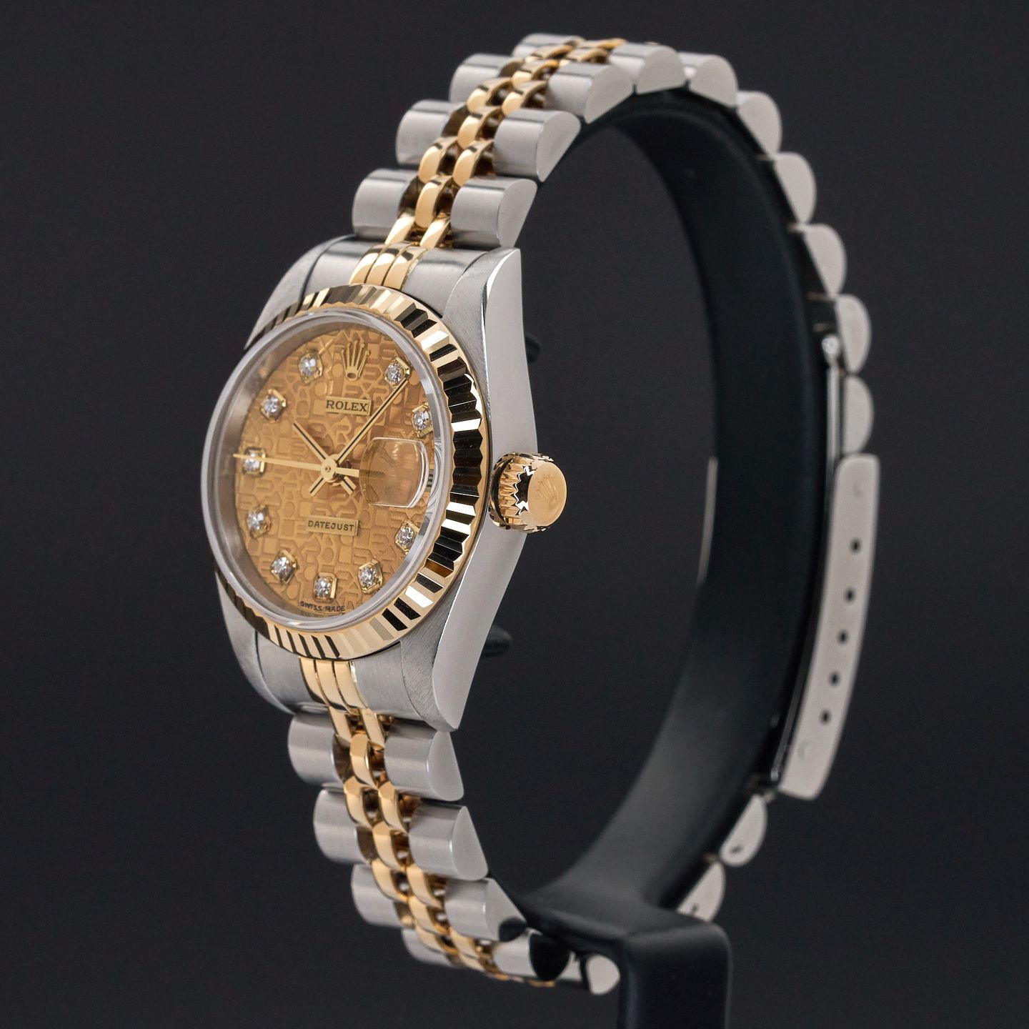 Rolex Lady-Datejust 79173 (1999) - Champagne wijzerplaat 26mm Goud/Staal (4/8)
