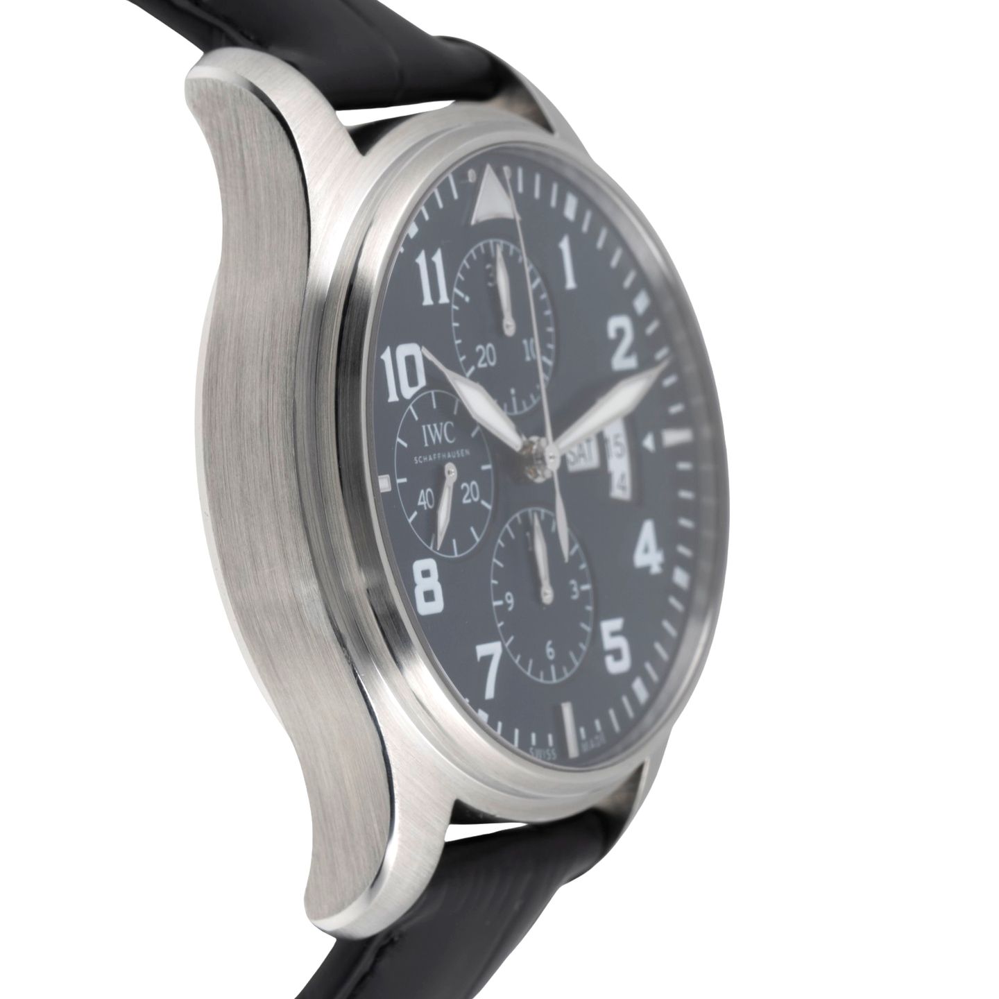 IWC Pilot Chronograph IW377706 (Unknown (random serial)) - Blue dial 43 mm Steel case (7/8)