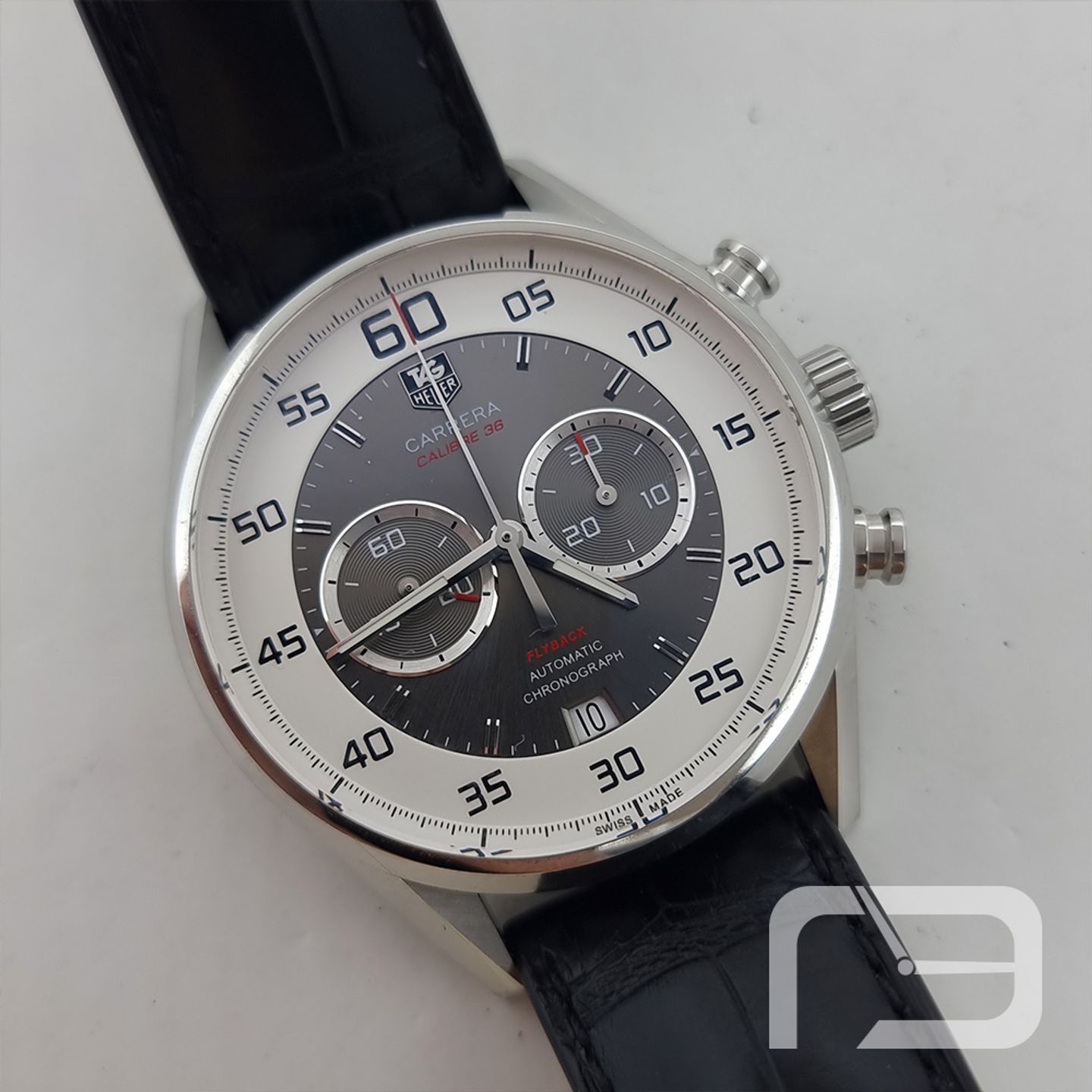 TAG Heuer Carrera Calibre 36 CAR2B11.FC6235 (2024) - Grey dial 43 mm Steel case (1/8)