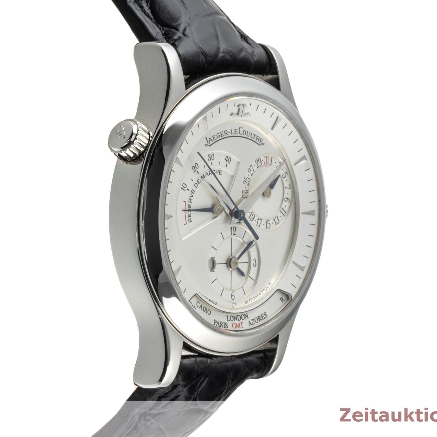 Jaeger-LeCoultre Master Geographic 142.8.92 (1998) - Wit wijzerplaat 38mm Staal (7/8)