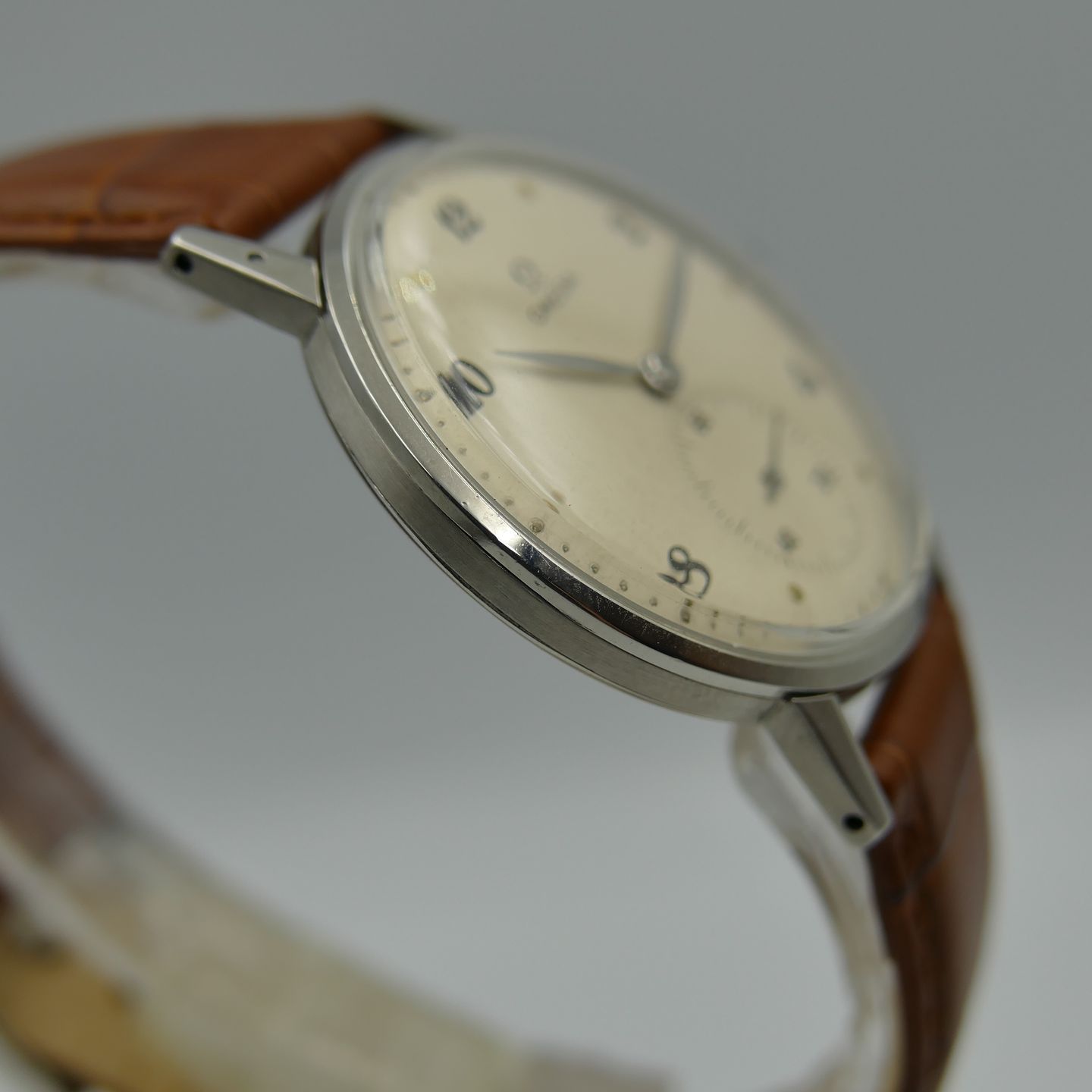 Omega Vintage 40's vintage watch mens Omega ref. 2272 -6 jumbo oversize 37mm rare - (4/8)