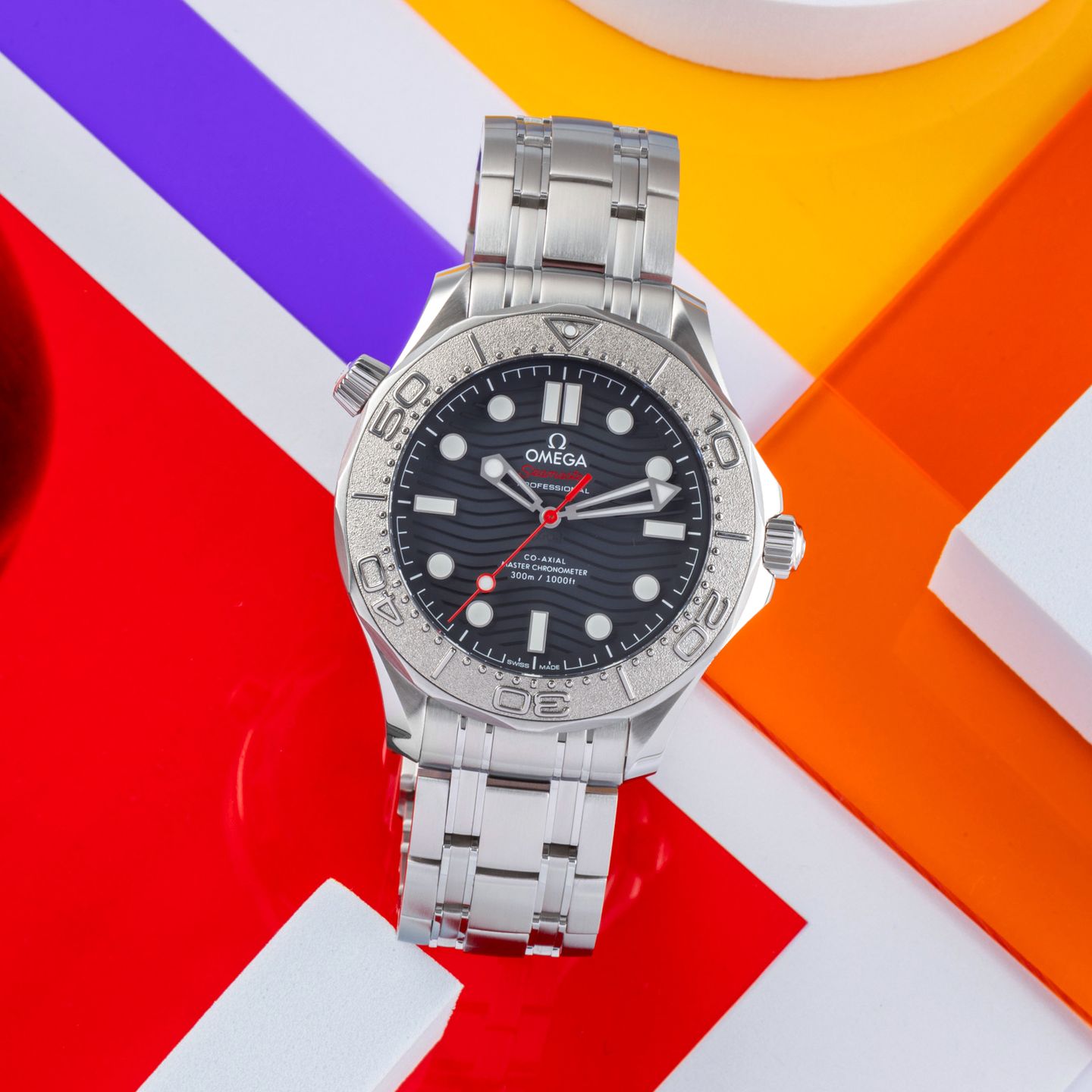 Omega Seamaster Diver 300 M 210.30.42.20.01.002 (Onbekend (willekeurig serienummer)) - Zwart wijzerplaat 42mm Staal (1/8)