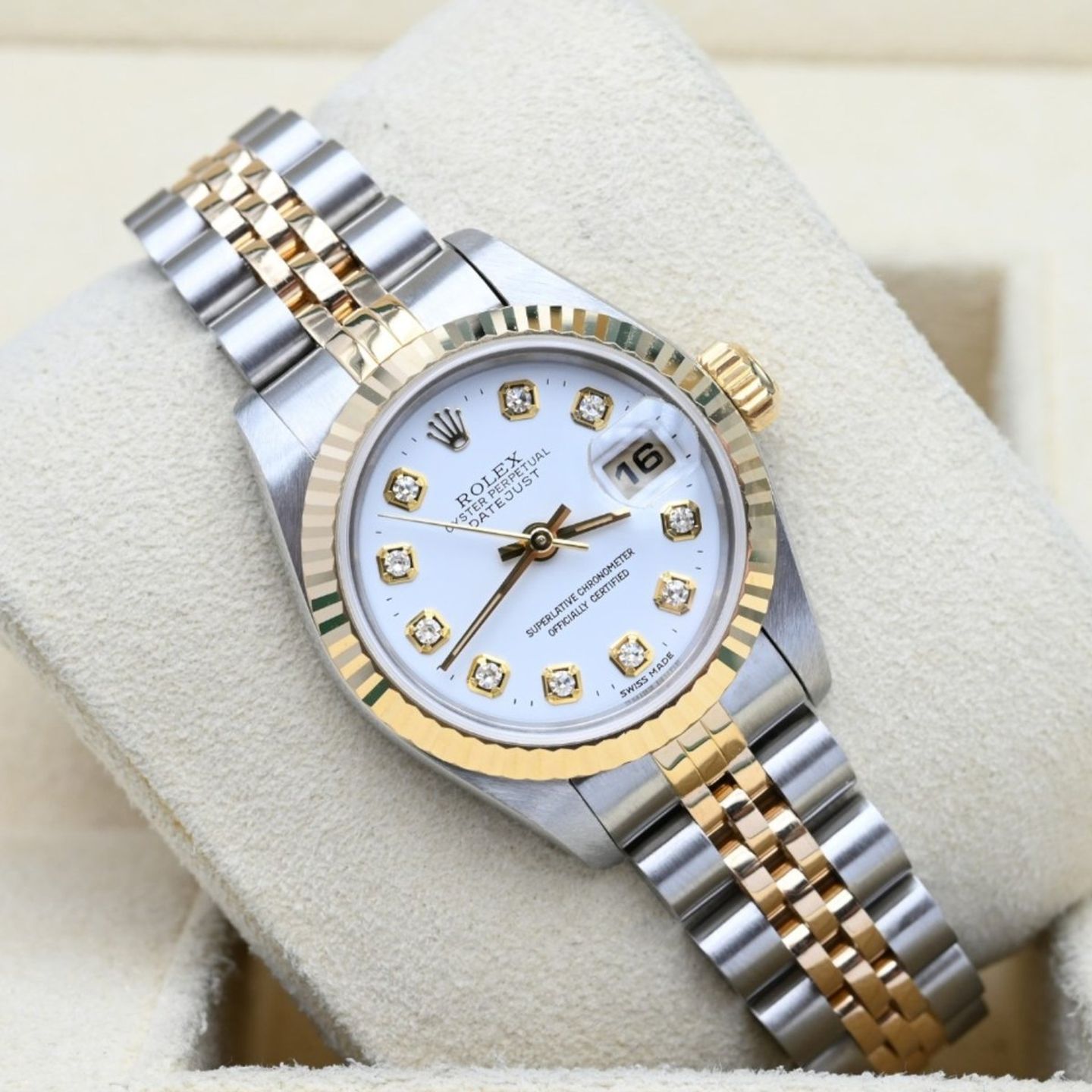 Rolex Lady-Datejust 69173 (1995) - 26mm Goud/Staal (1/7)