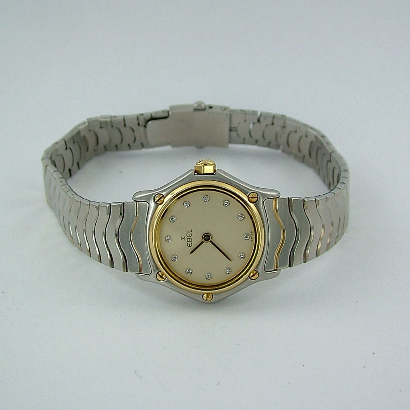Ebel Classic - (1993) - Champagne dial 24 mm Gold/Steel case (2/6)