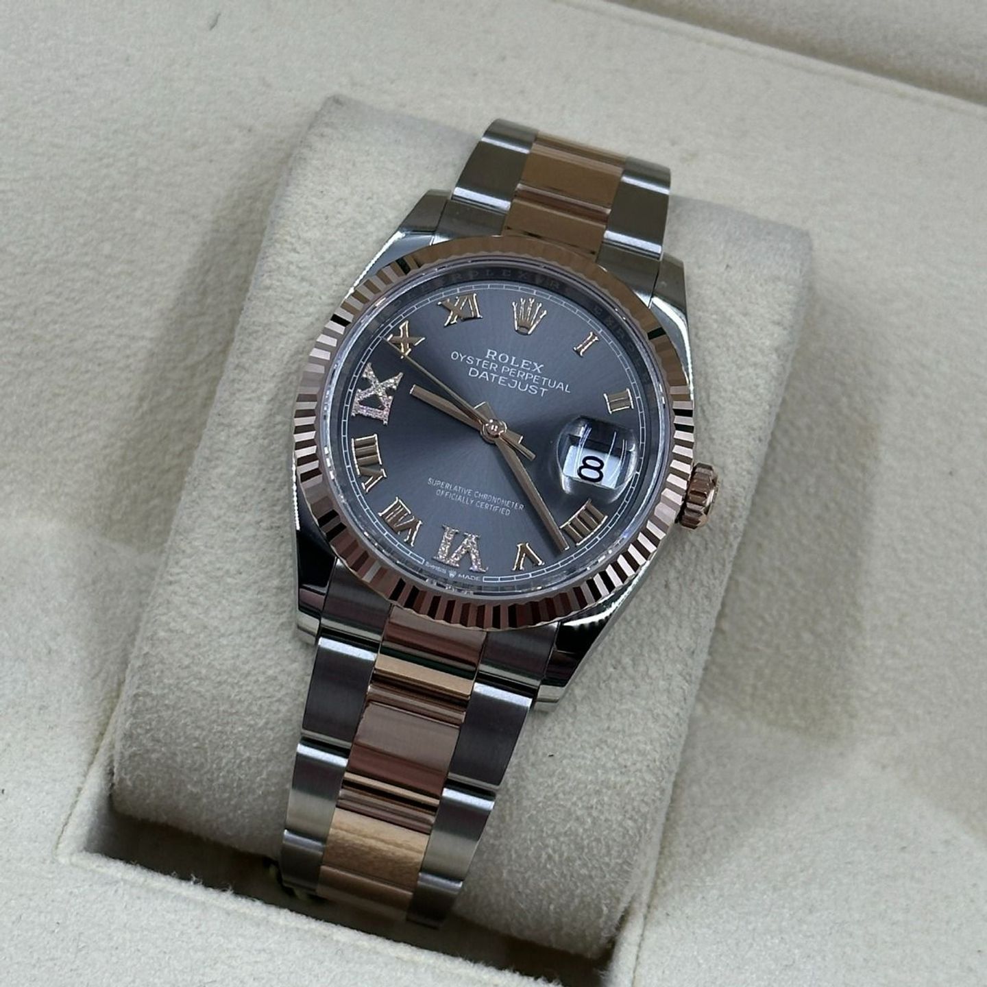 Rolex Datejust 36 126231 (2024) - Grijs wijzerplaat 36mm Staal (8/8)