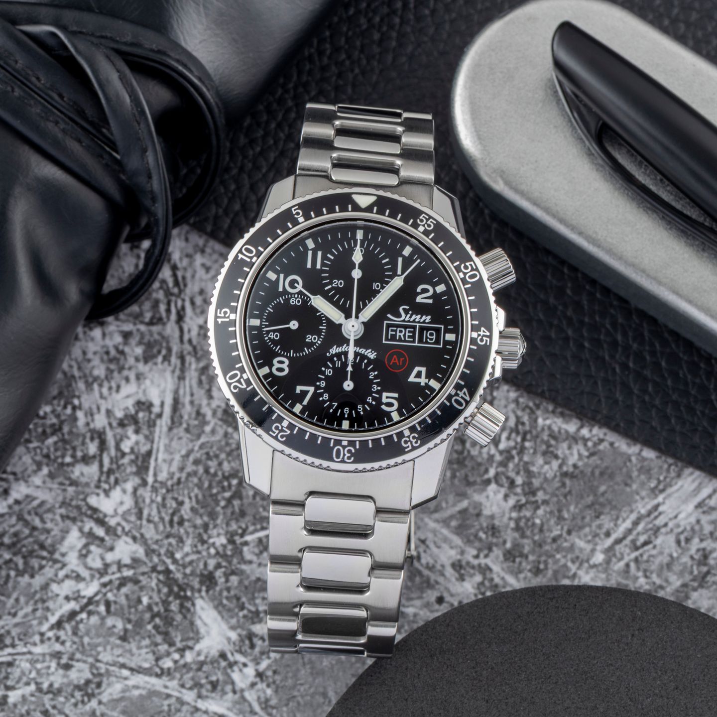 Sinn 103 103.069 (Unknown (random serial)) - Black dial 41 mm Steel case (1/8)