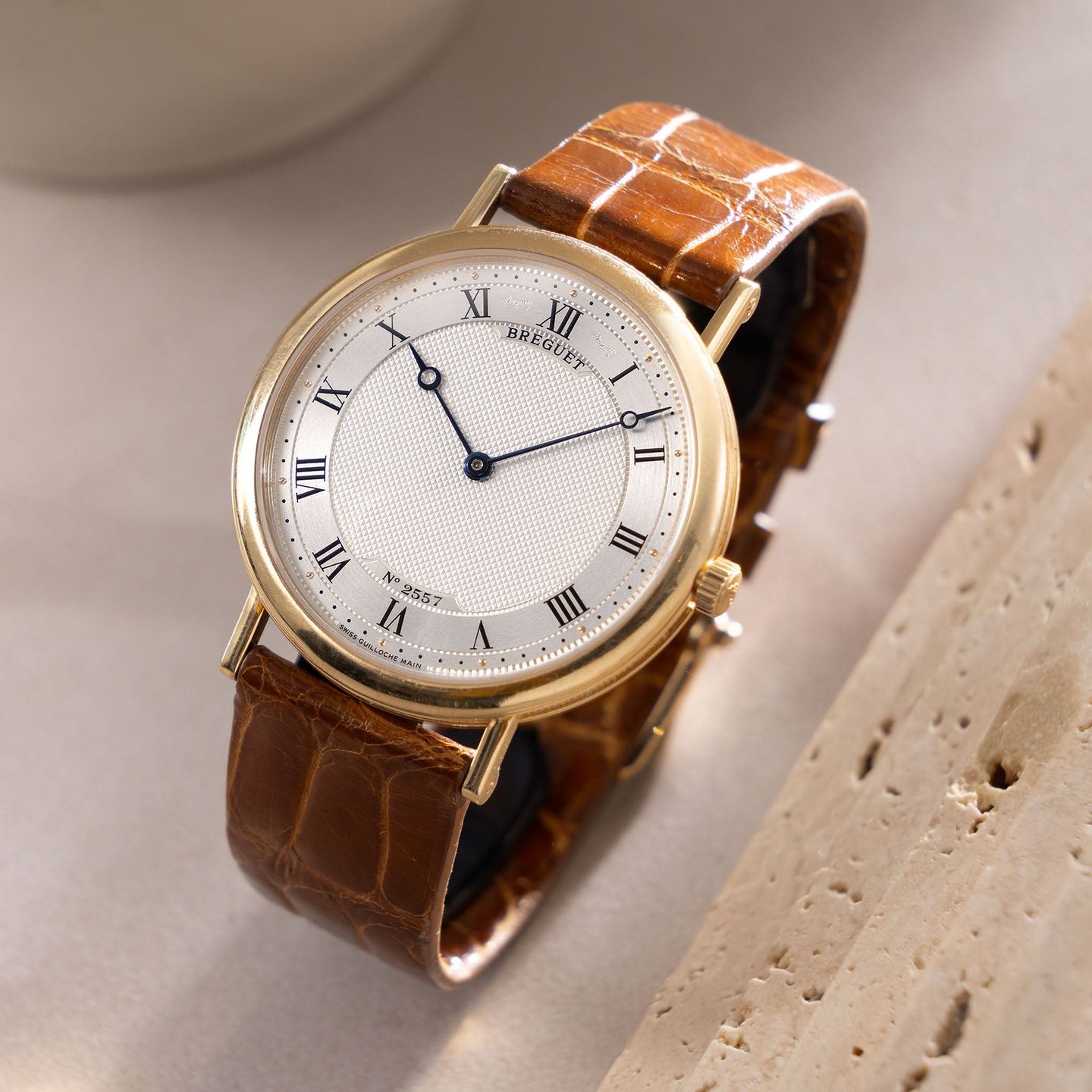 Breguet Classique 5130 (Onbekend (willekeurig serienummer)) - Wit wijzerplaat 36mm Geelgoud (7/8)