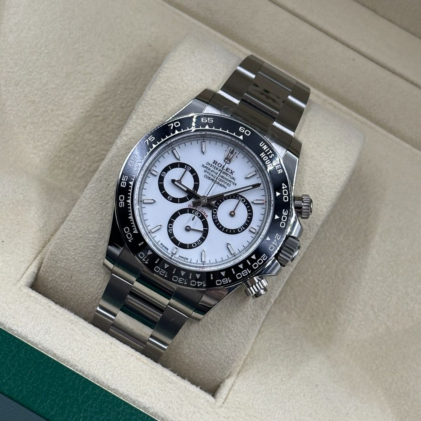 Rolex Daytona 126500LN (Onbekend (willekeurig serienummer)) - Wit wijzerplaat 40mm Staal (8/8)