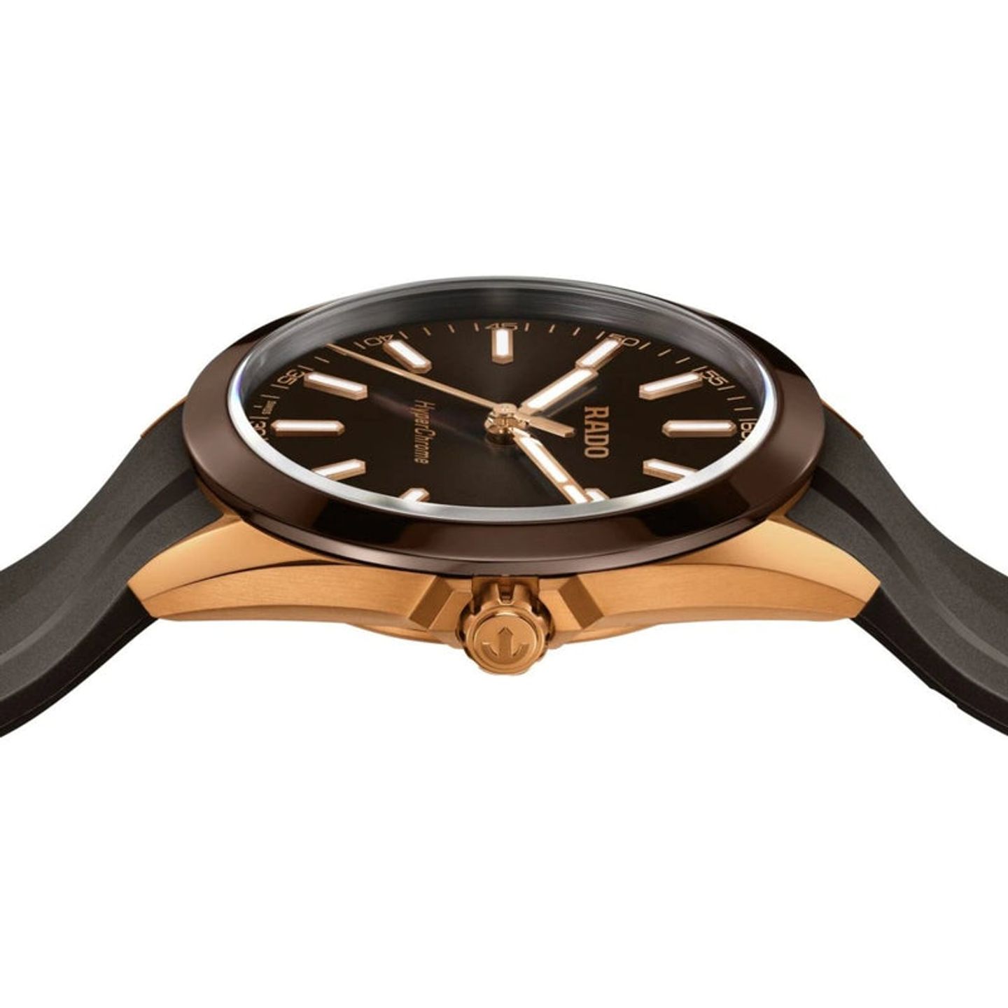 Rado HyperChrome R32281309 (2026) - Bruin wijzerplaat 42mm Staal (4/5)