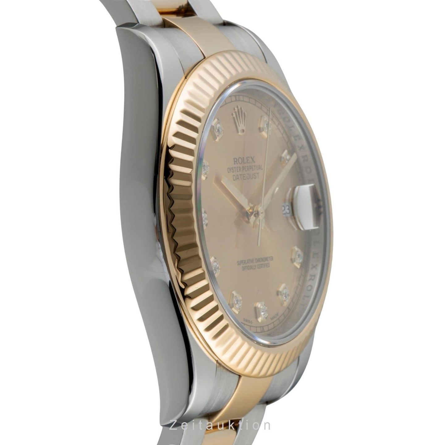 Rolex Datejust II 116333 (2014) - Champagne wijzerplaat 41mm Goud/Staal (6/8)