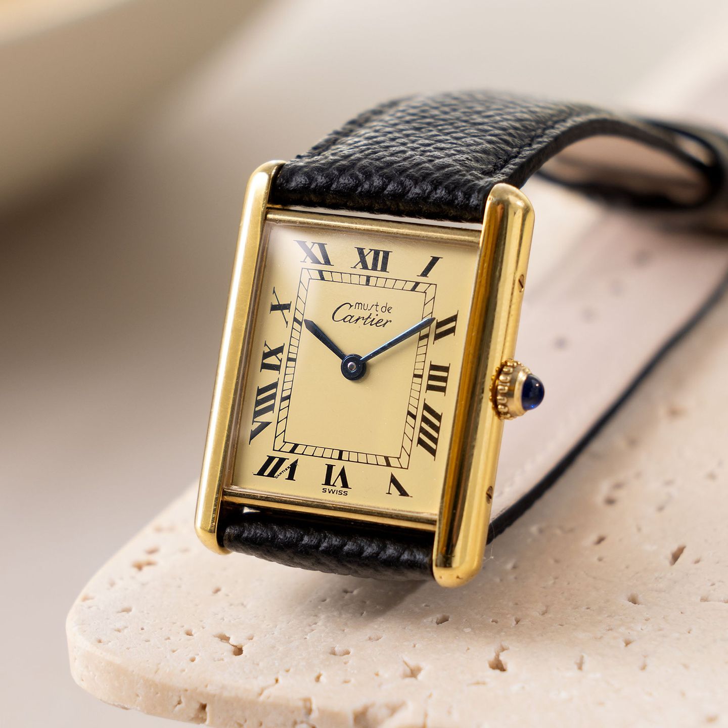 Cartier Tank Vermeil 590005 (1980) - 23 mm (1/7)