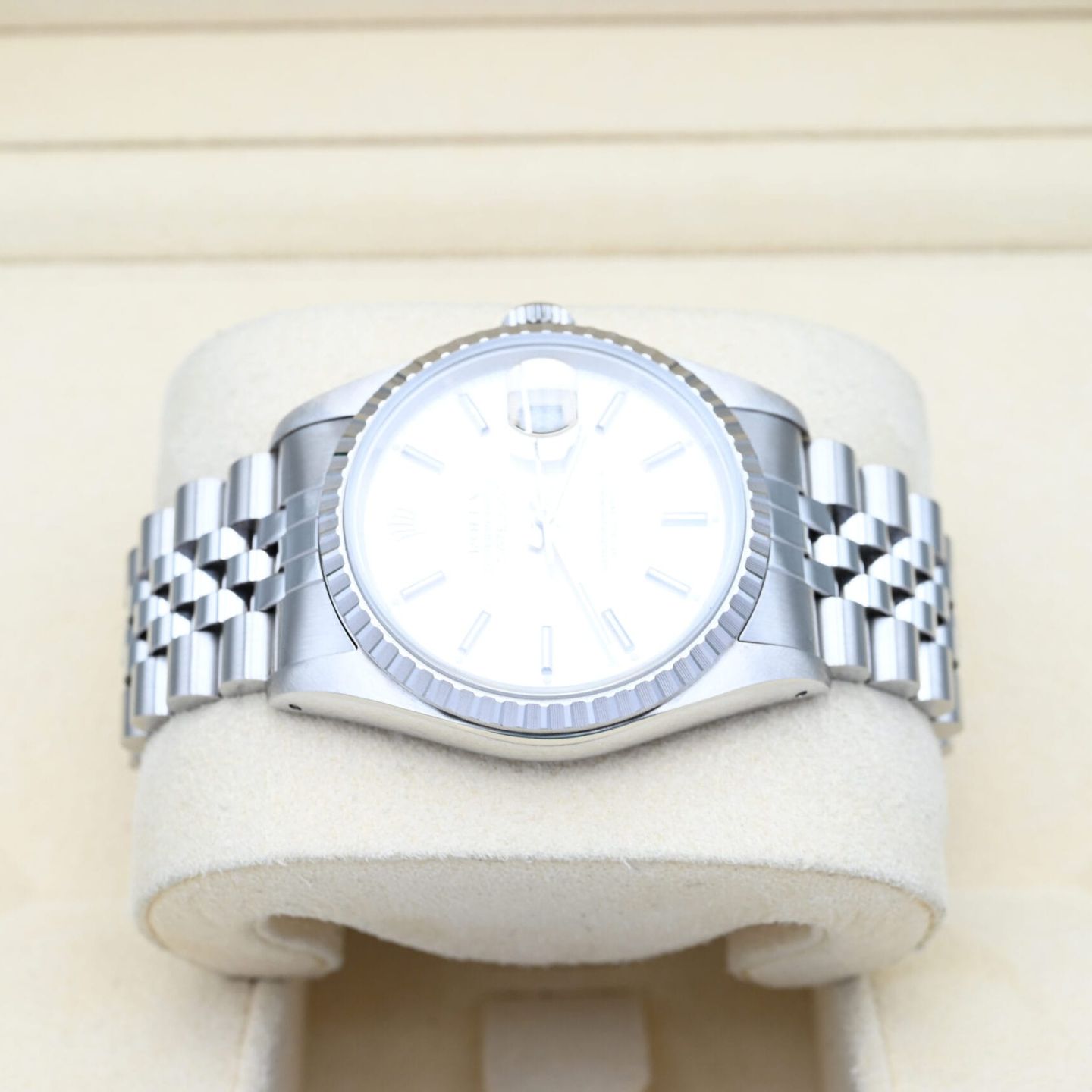 Rolex Datejust 36 16220 (1989) - Zilver wijzerplaat 36mm Staal (3/7)