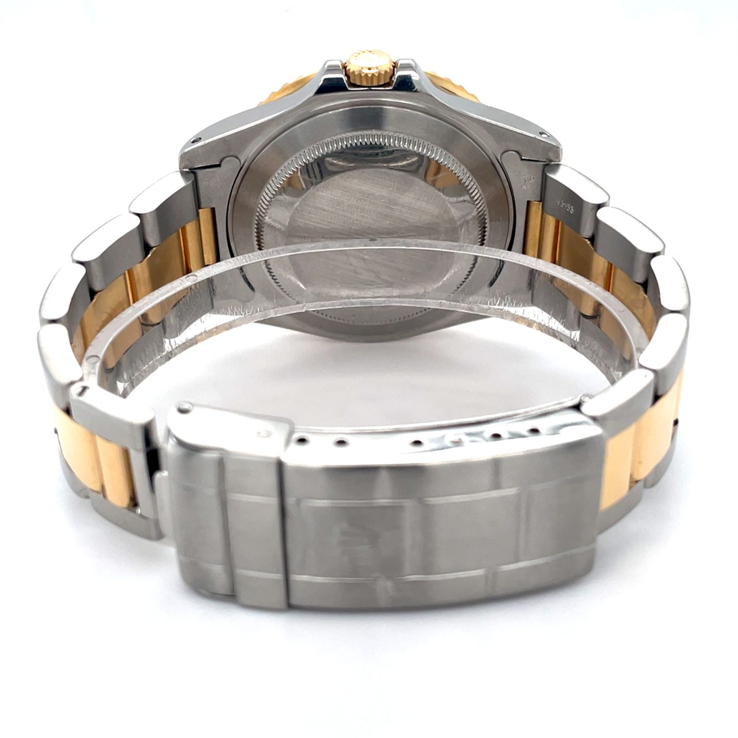 Rolex GMT-Master II 16713 (1989) - Black dial 40 mm Gold/Steel case (6/8)