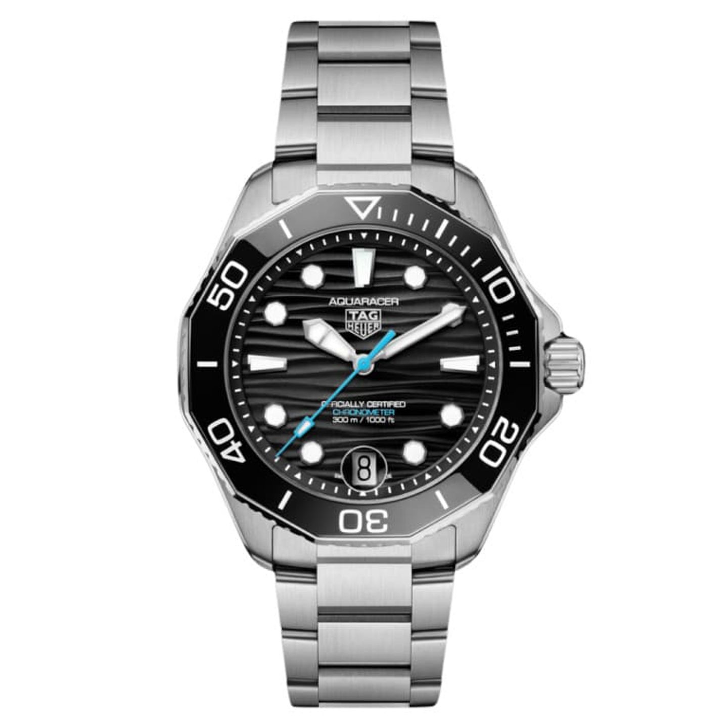 TAG Heuer Aquaracer 300M WBP5110.BA0013 (2024) - Zwart wijzerplaat 42mm Staal (1/1)