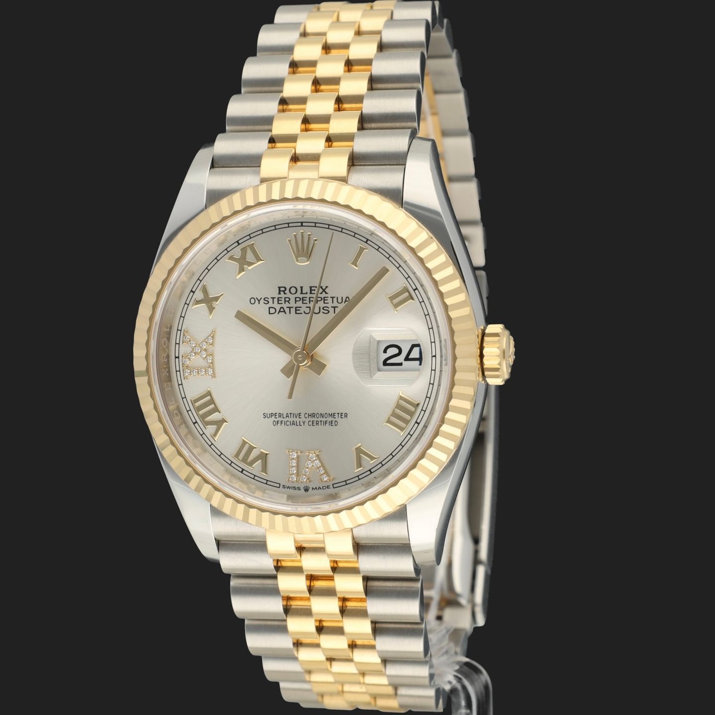 Rolex Datejust 36 126233 (2020) - 36mm Goud/Staal (1/8)