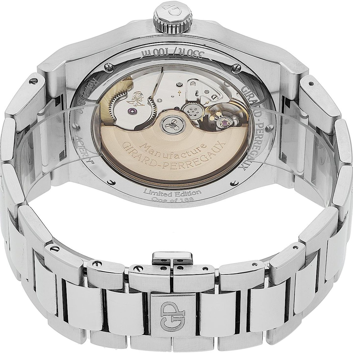 Girard-Perregaux Laureato 81010-11-432-11A (2022) - Blue dial 43 mm Steel case (5/5)