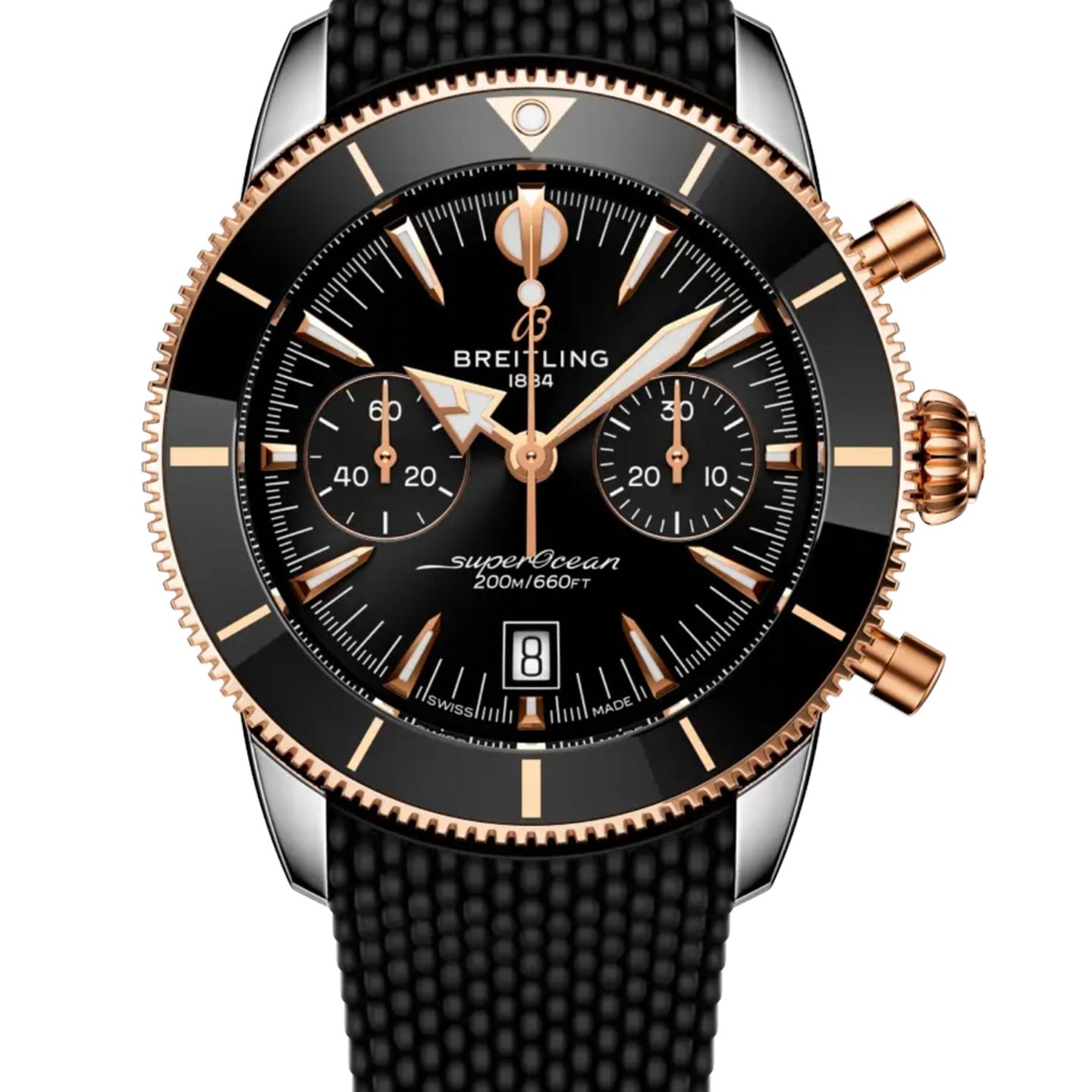 Breitling Superocean Heritage UB0156H11B1S1 (2025) - Zwart wijzerplaat 42mm Goud/Staal (1/1)