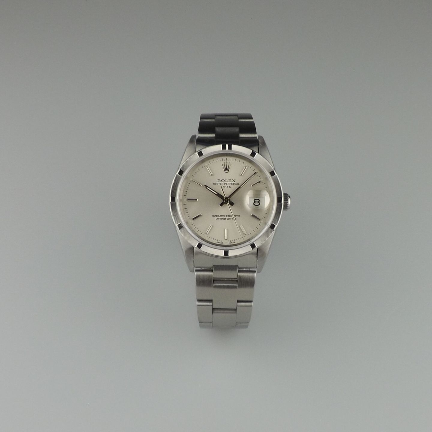 Rolex Oyster Perpetual Date 15210 (1991) - 34mm Staal (2/8)