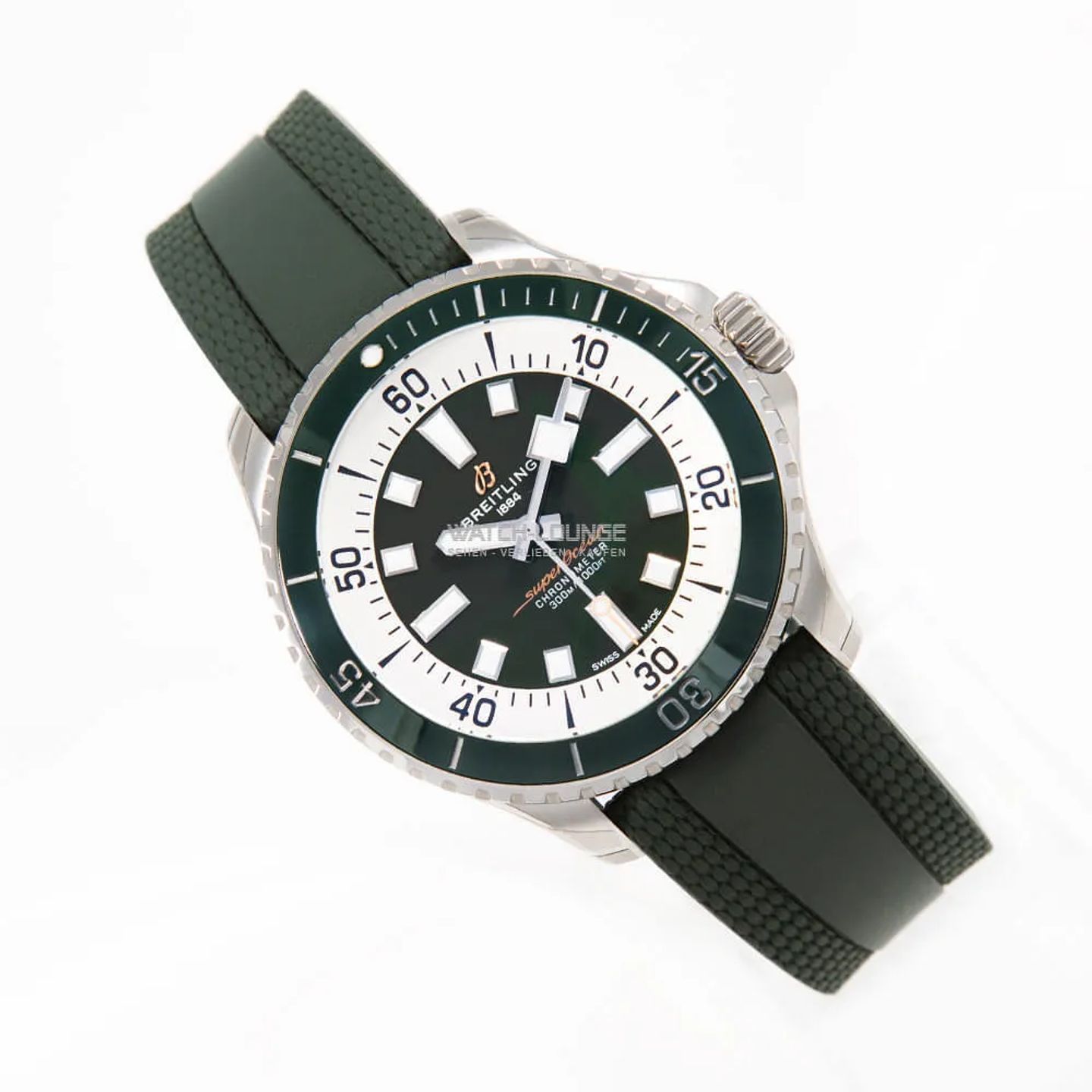 Breitling Superocean 44 A17376A31L1S1 (2025) - Green dial 44 mm Steel case (2/8)