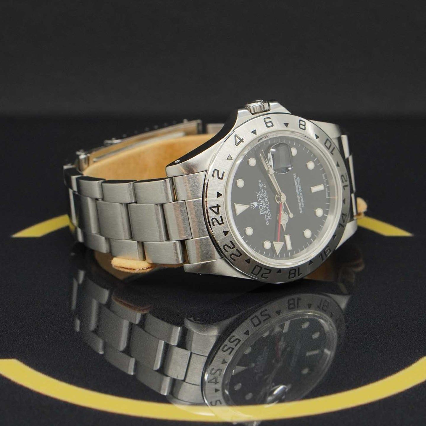 Rolex Explorer II 16570 (1995) - Zwart wijzerplaat 40mm Staal (5/7)