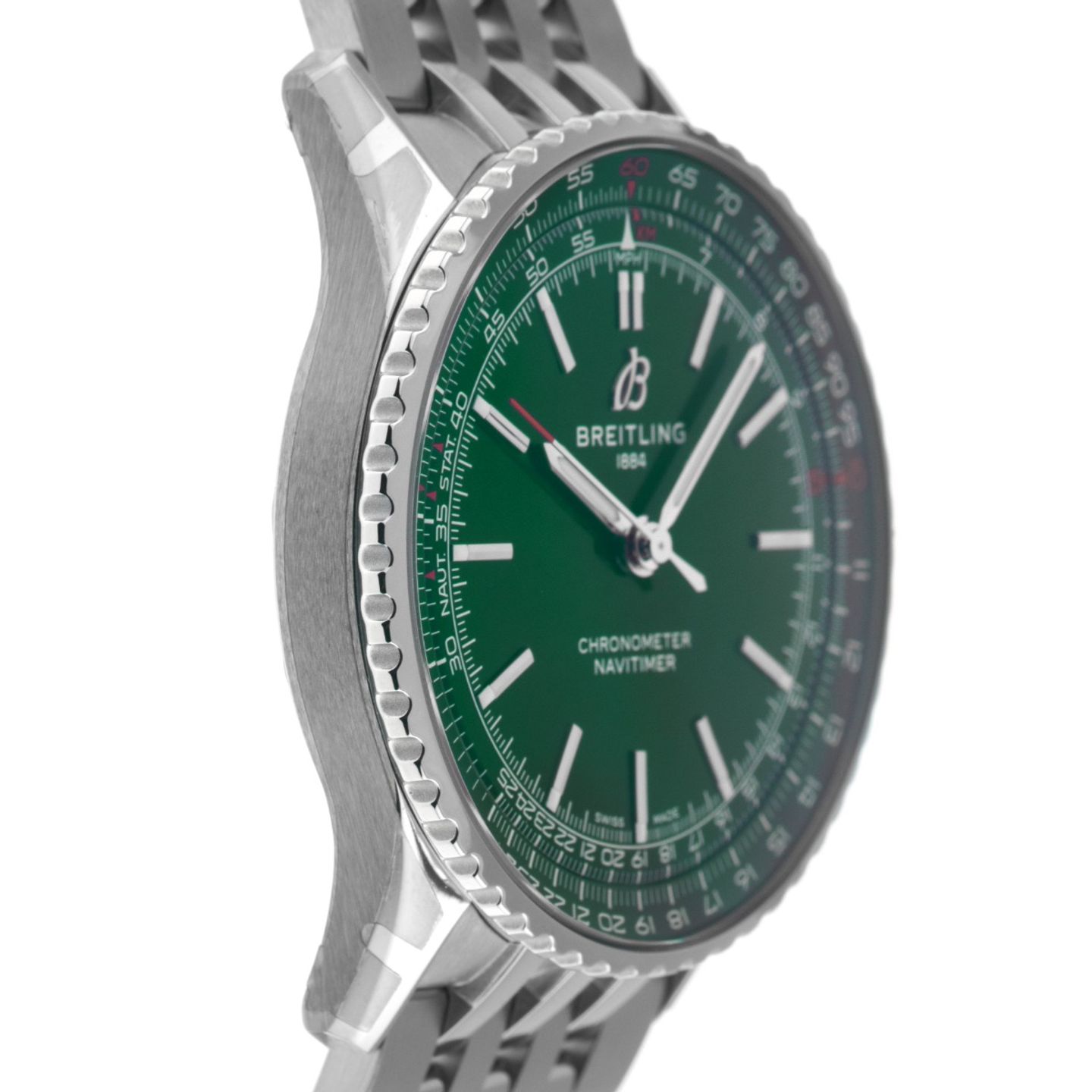 Breitling Navitimer A17329371L1A1 (2025) - Green dial 41 mm Steel case (5/7)
