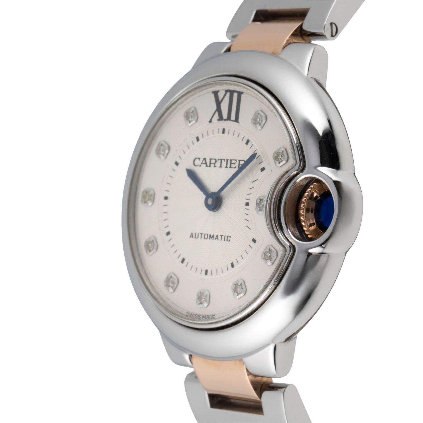 Cartier Ballon Bleu 33mm WE902044 (2015) - Silver dial 33 mm Gold/Steel case (6/8)