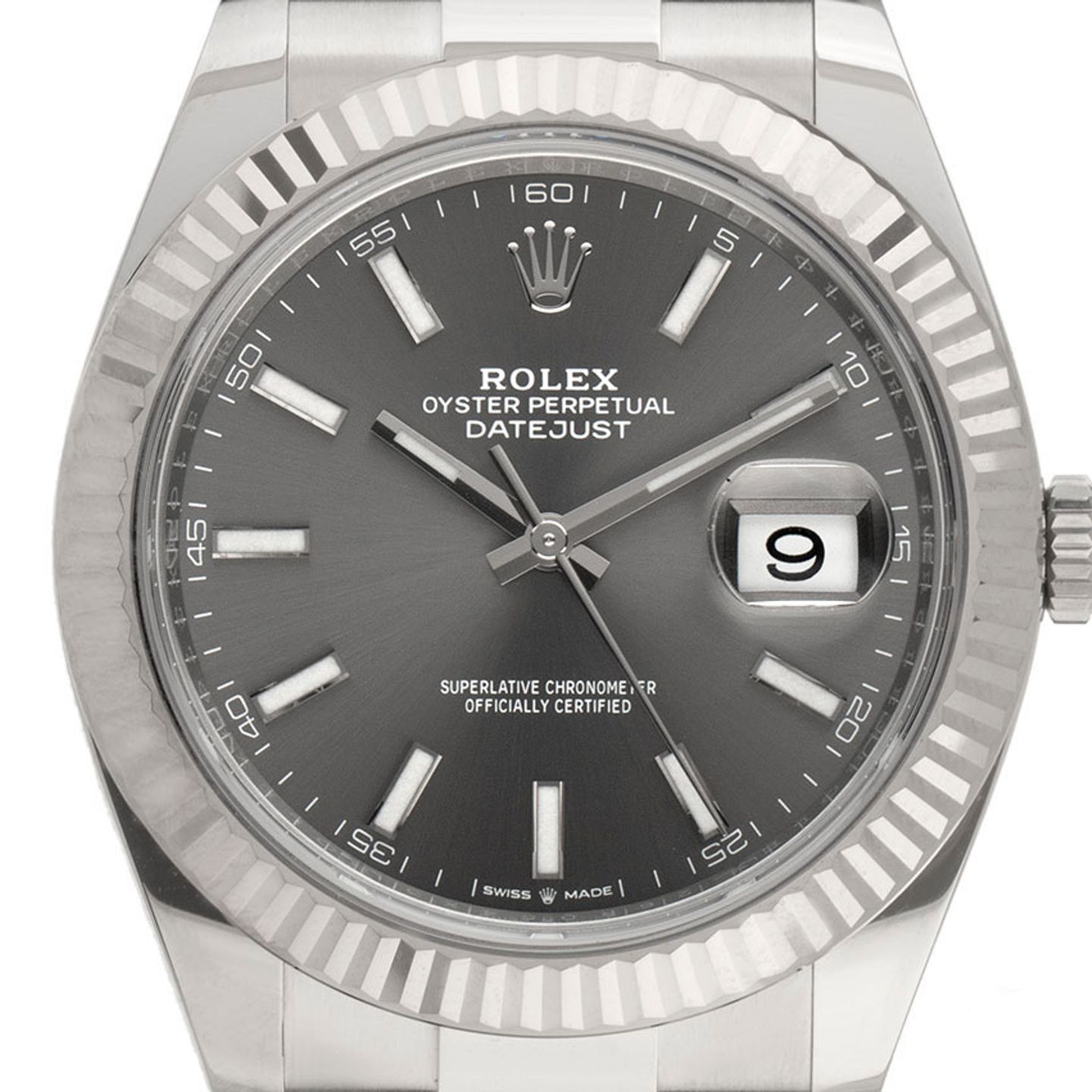 Rolex Datejust 41 126334 (2019) - Grijs wijzerplaat 41mm Staal (1/7)