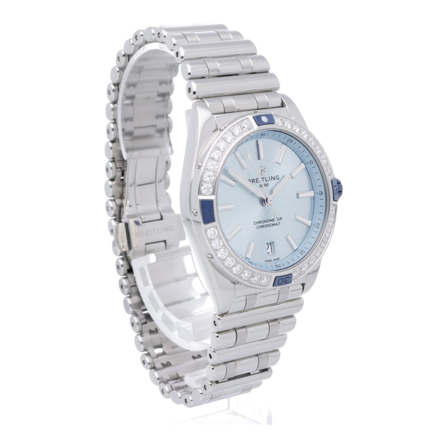 Breitling Chronomat 38 A17356531C1A1 (2025) - Blauw wijzerplaat 38mm Staal (7/7)