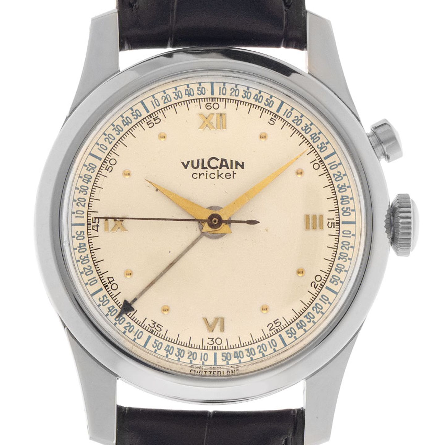 Vulcain Unknown Unknown (1969) - Silver dial 34 mm Steel case (1/8)