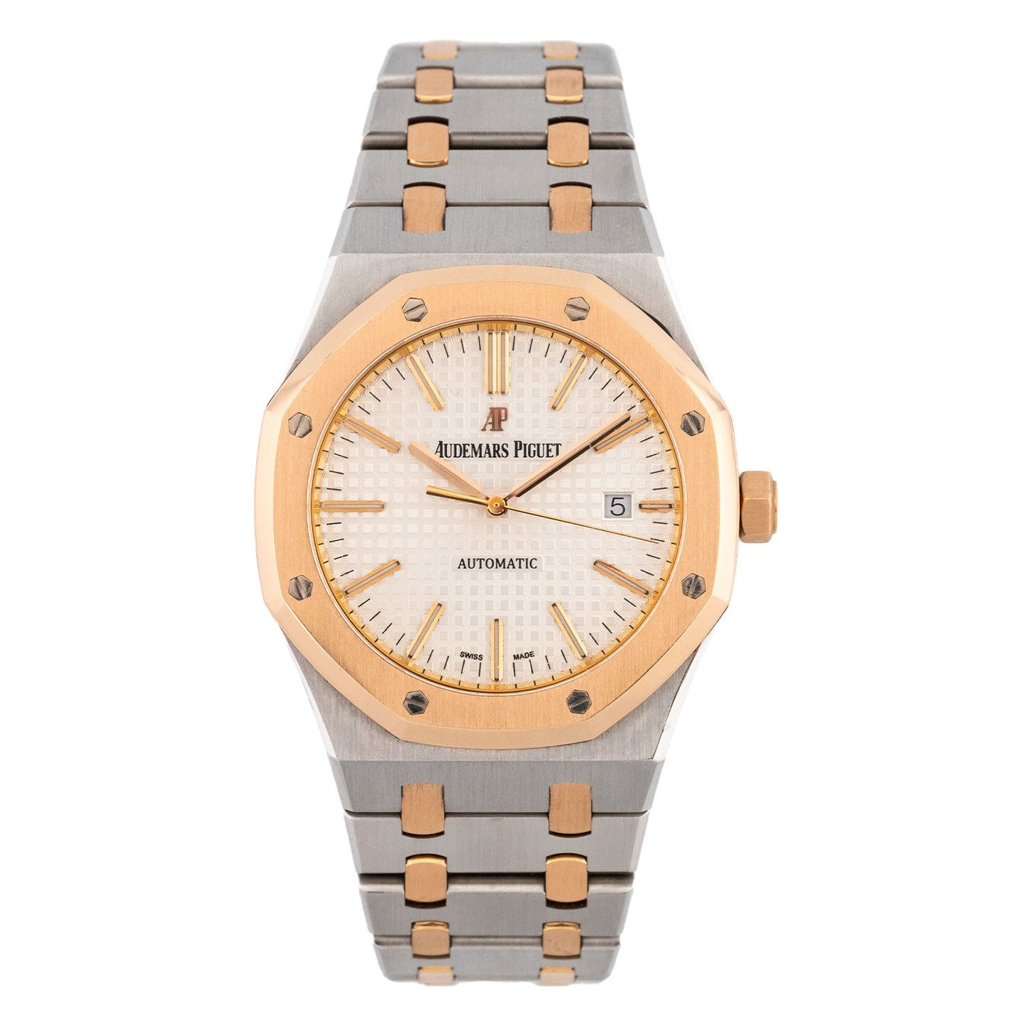 Audemars Piguet Royal Oak Selfwinding 15400SR.OO.1220SR.01 (Onbekend (willekeurig serienummer)) - Zilver wijzerplaat 41mm Staal (1/7)