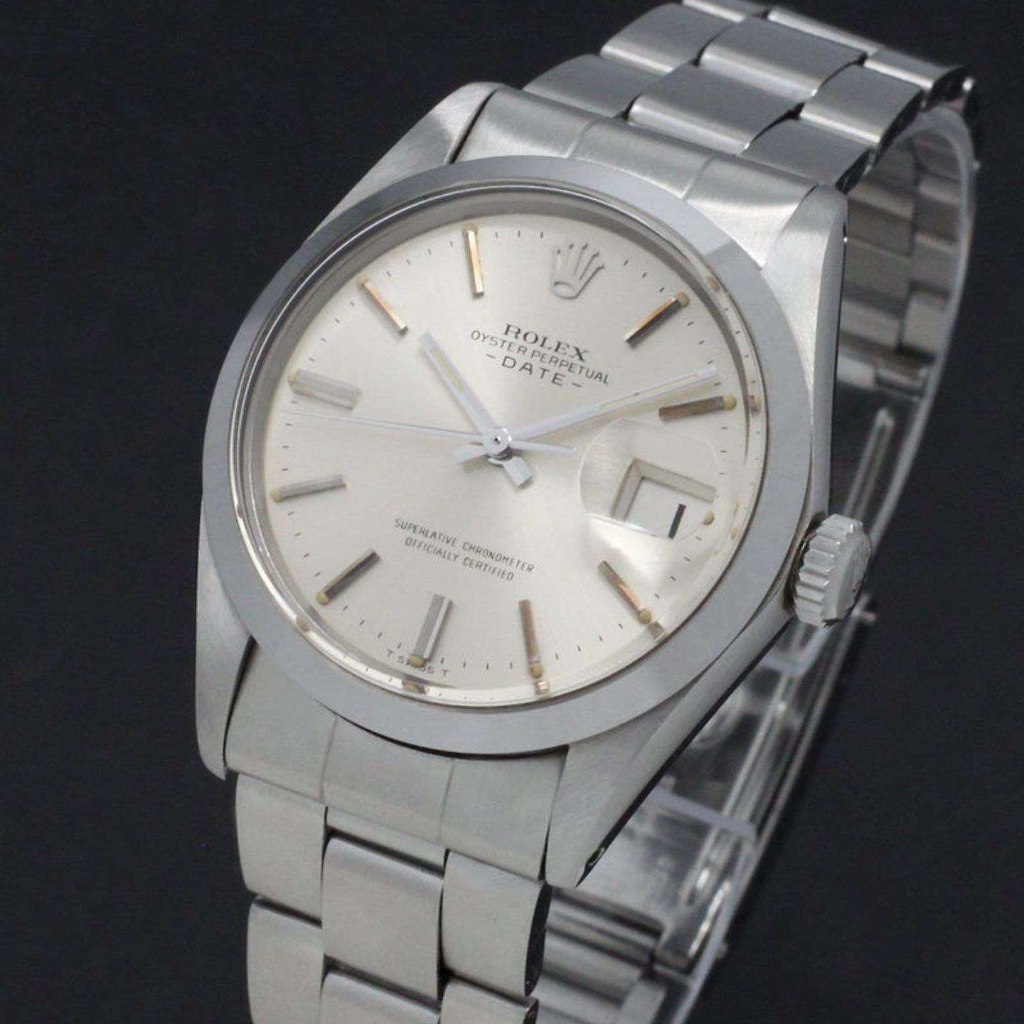 Rolex Oyster Perpetual Date 1500 (1971) - Silver dial 34 mm Steel case (6/7)