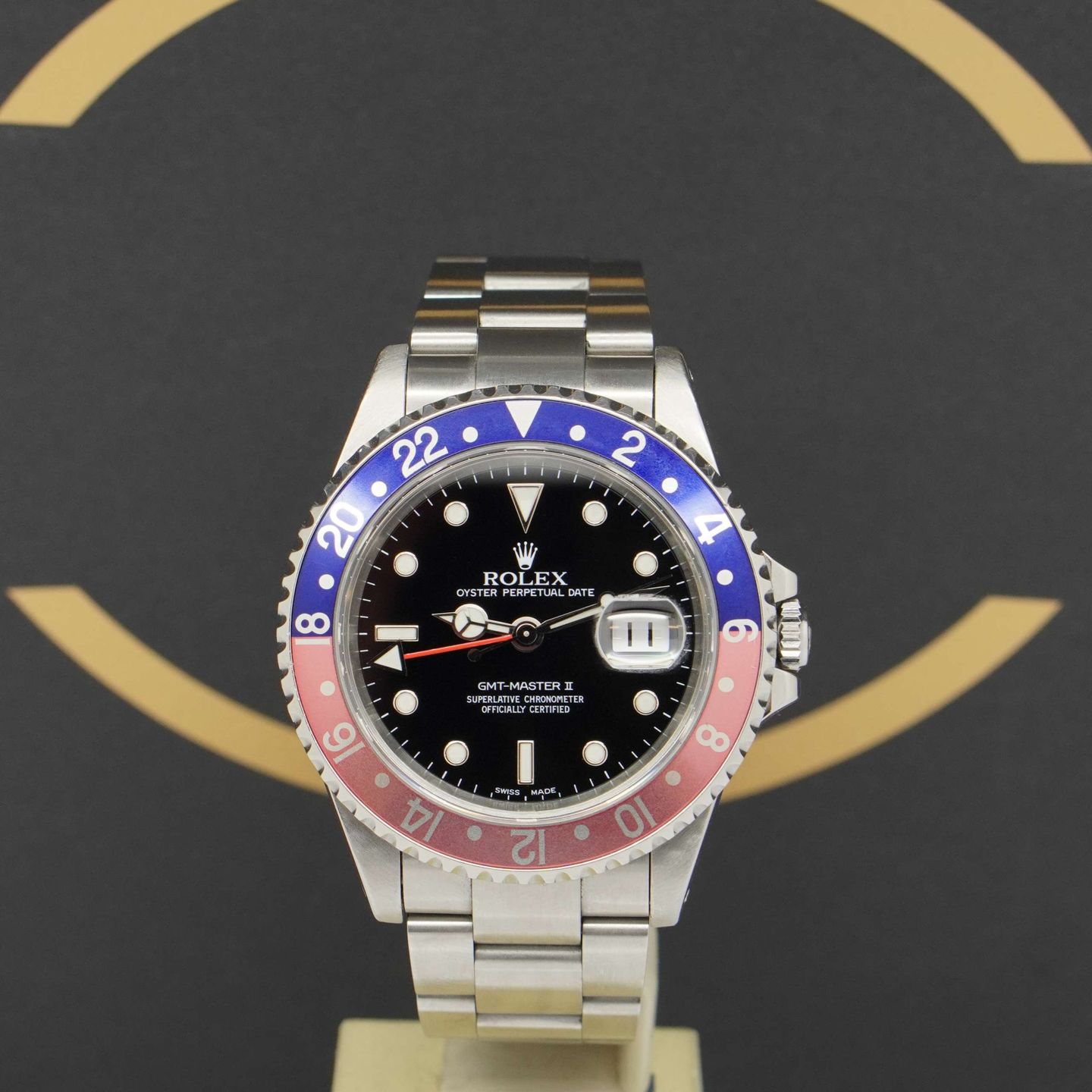 Rolex GMT-Master II 16710 (2001) - Zwart wijzerplaat 40mm Staal (1/7)