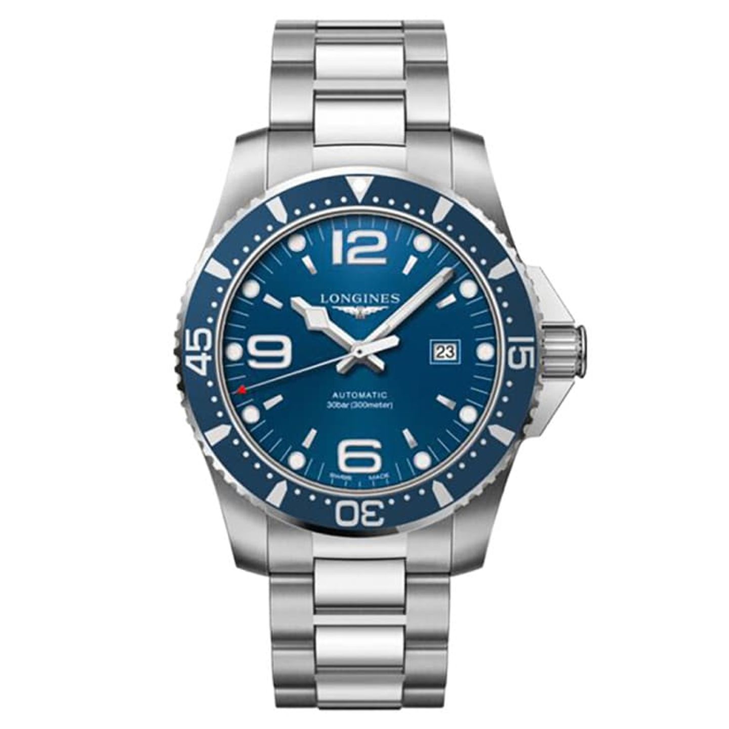 Longines HydroConquest L3.841.4.96.6 (2024) - Blauw wijzerplaat 44mm Staal (1/1)