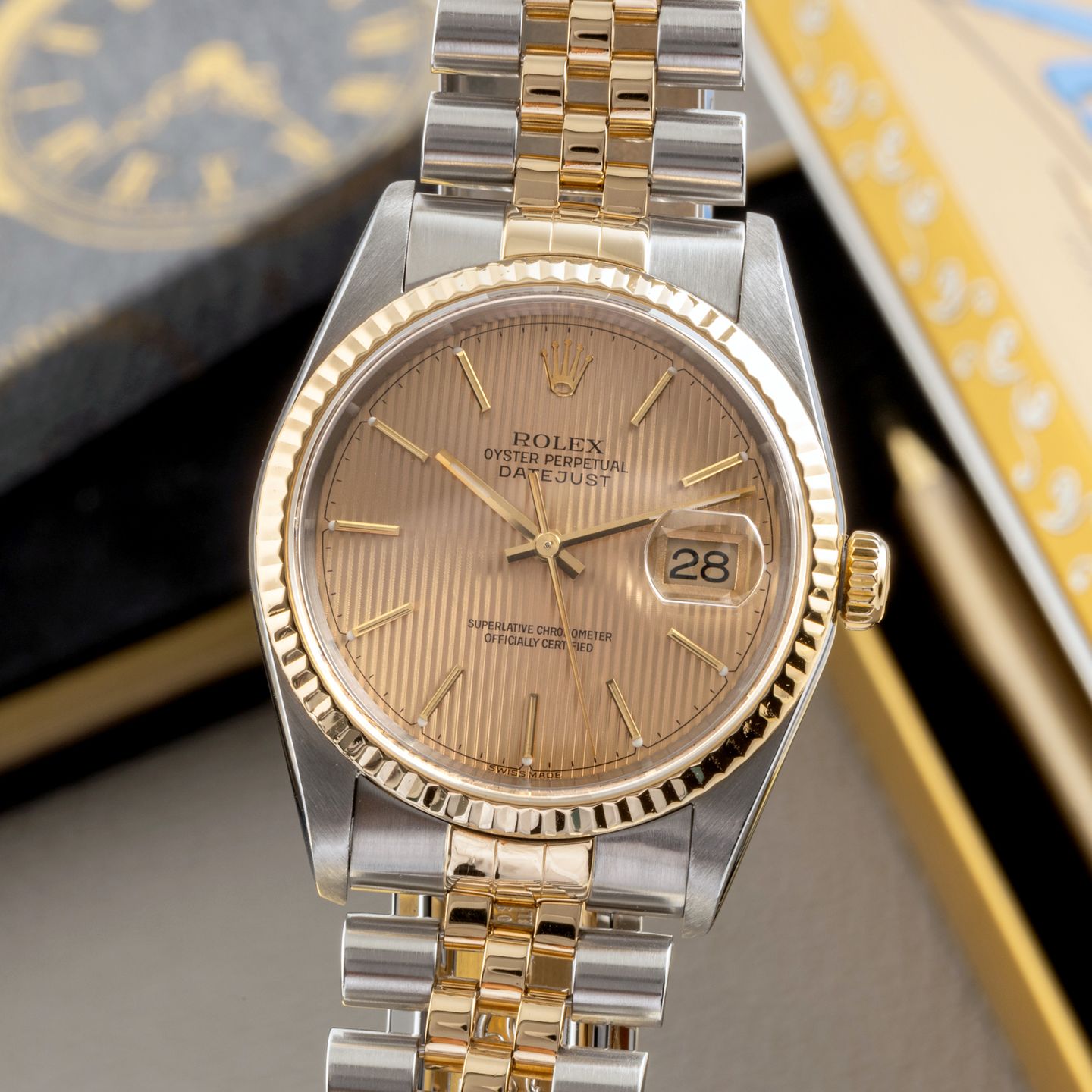 Rolex Datejust 36 16233 (2001) - 36mm Goud/Staal (3/8)