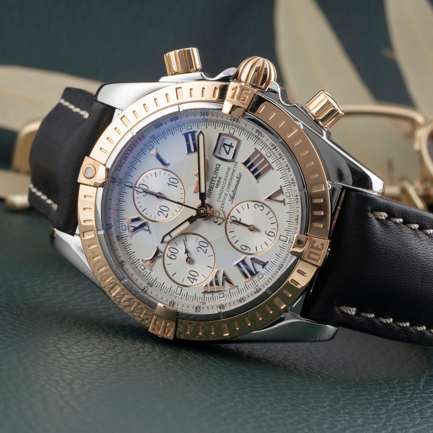 Breitling Chronomat Evolution C13356 (2006) - White dial 44 mm Steel case (2/8)