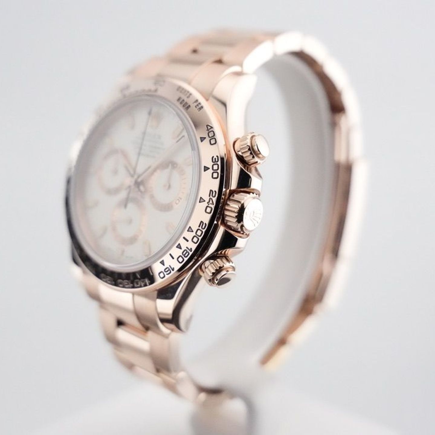 Rolex Daytona 116505 (Unknown (random serial)) - White dial 40 mm Rose Gold case (2/8)